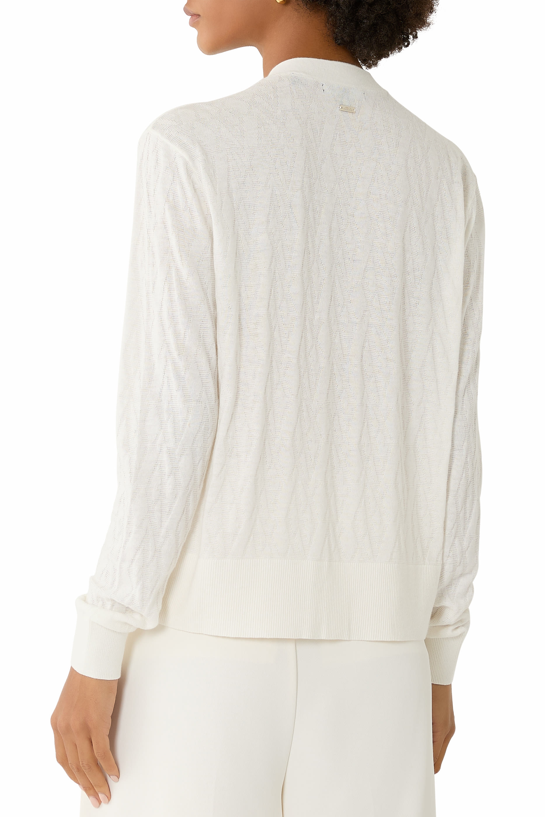 Monogram Buttoned Cardigan