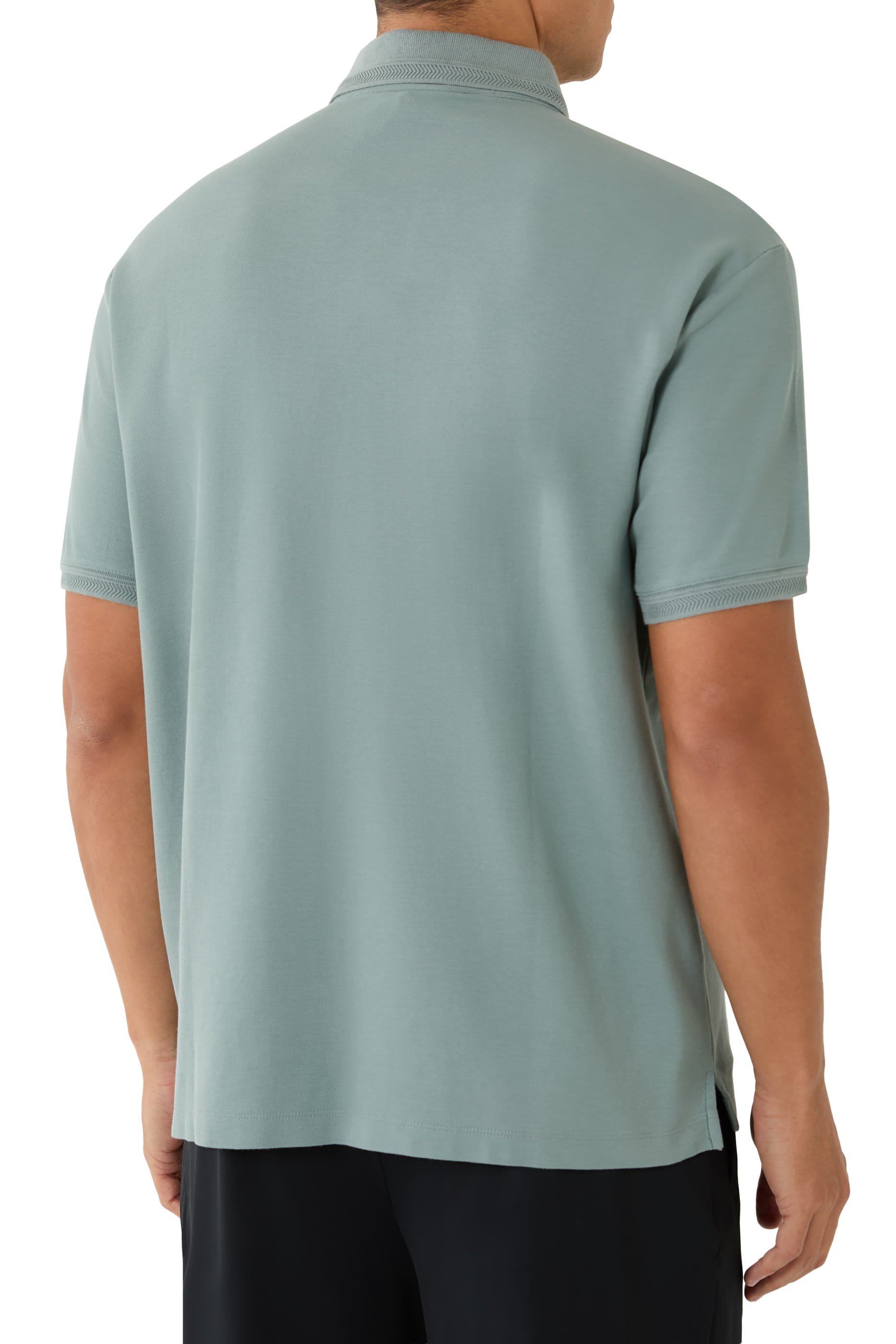 Eagle Patch Piqué Jersey Polo Shirt