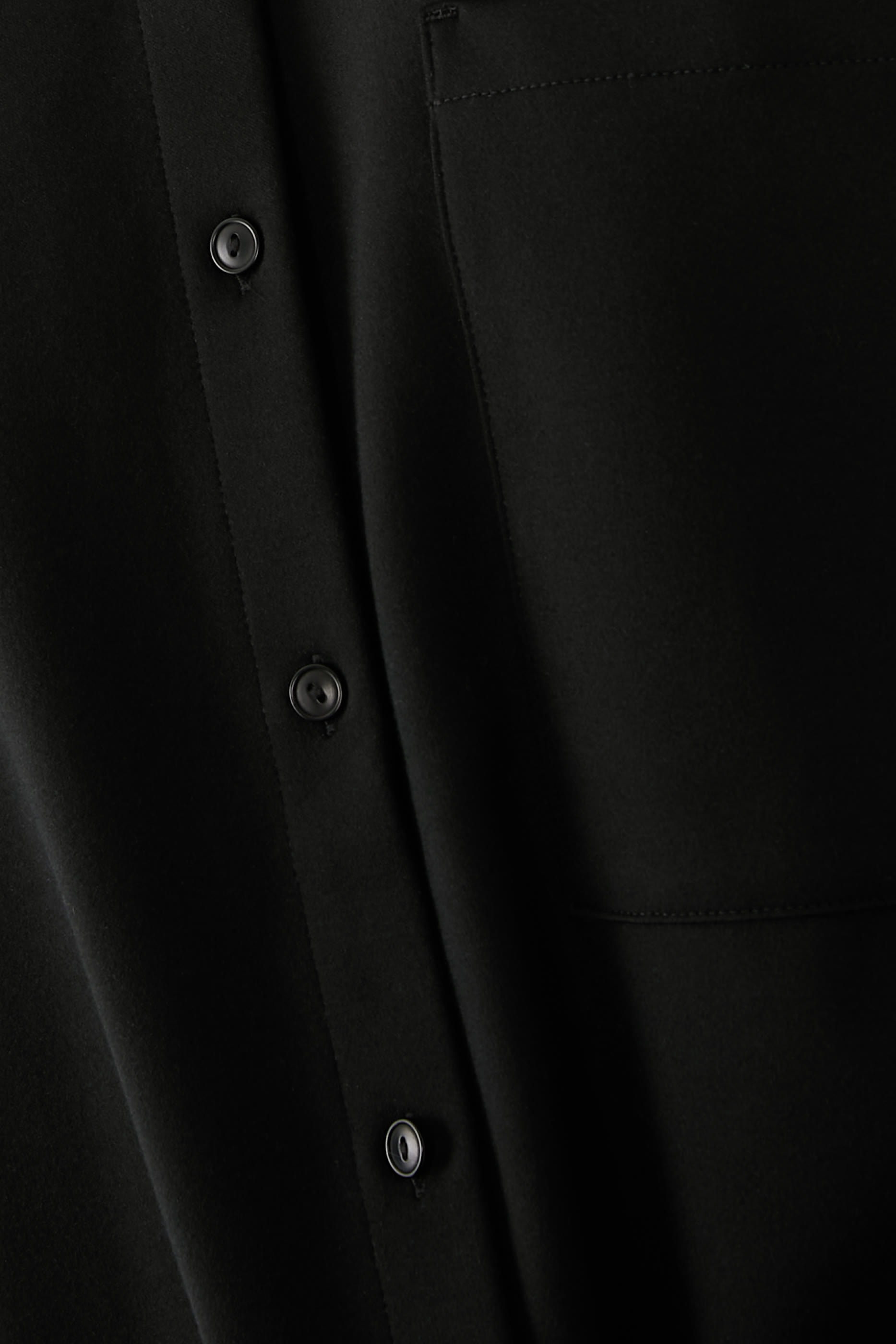 Lightweight Ponte Classic Collar Long Shirt