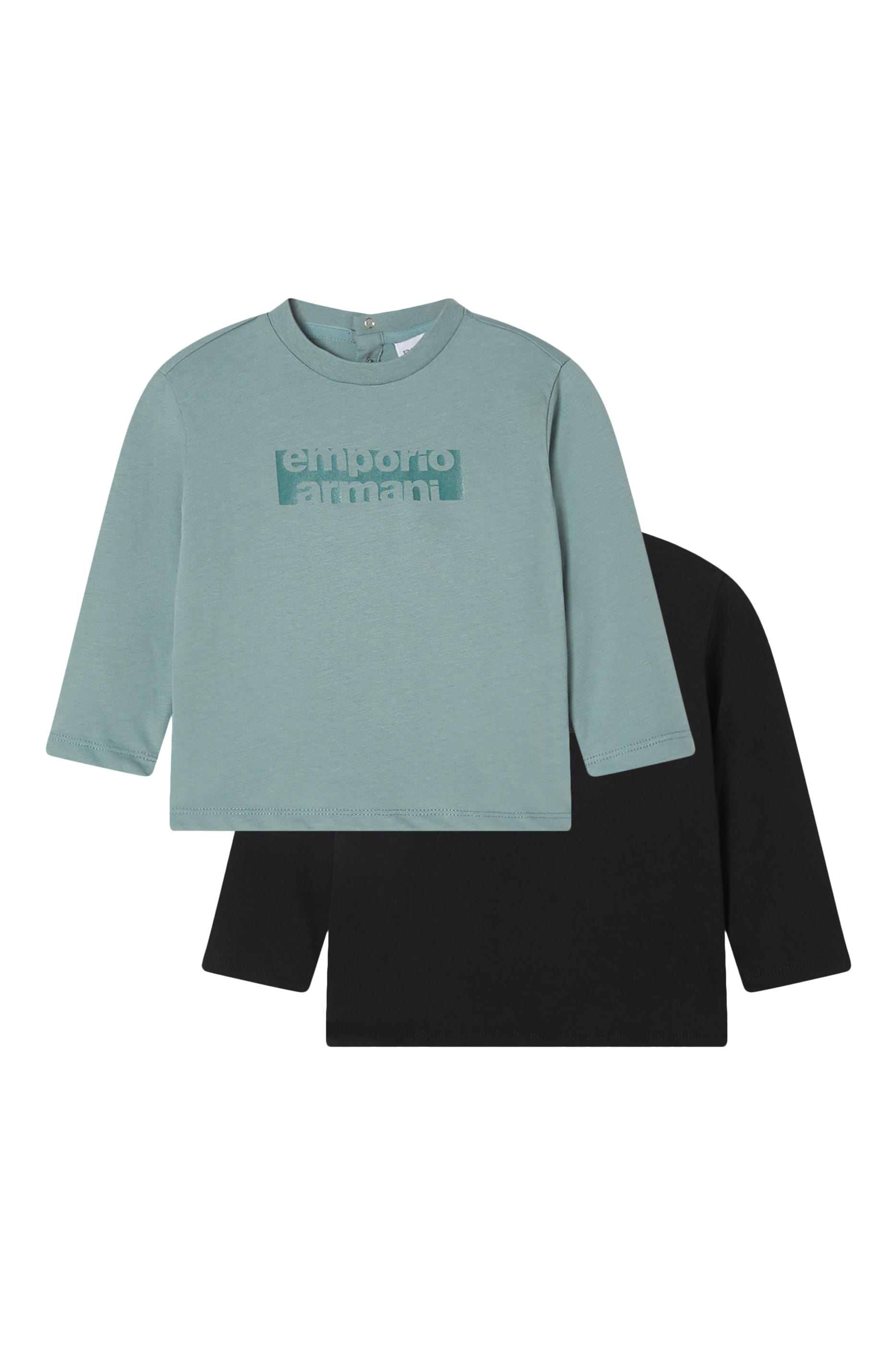 Long-Sleeved Jersey T-Shirt, Set of 2