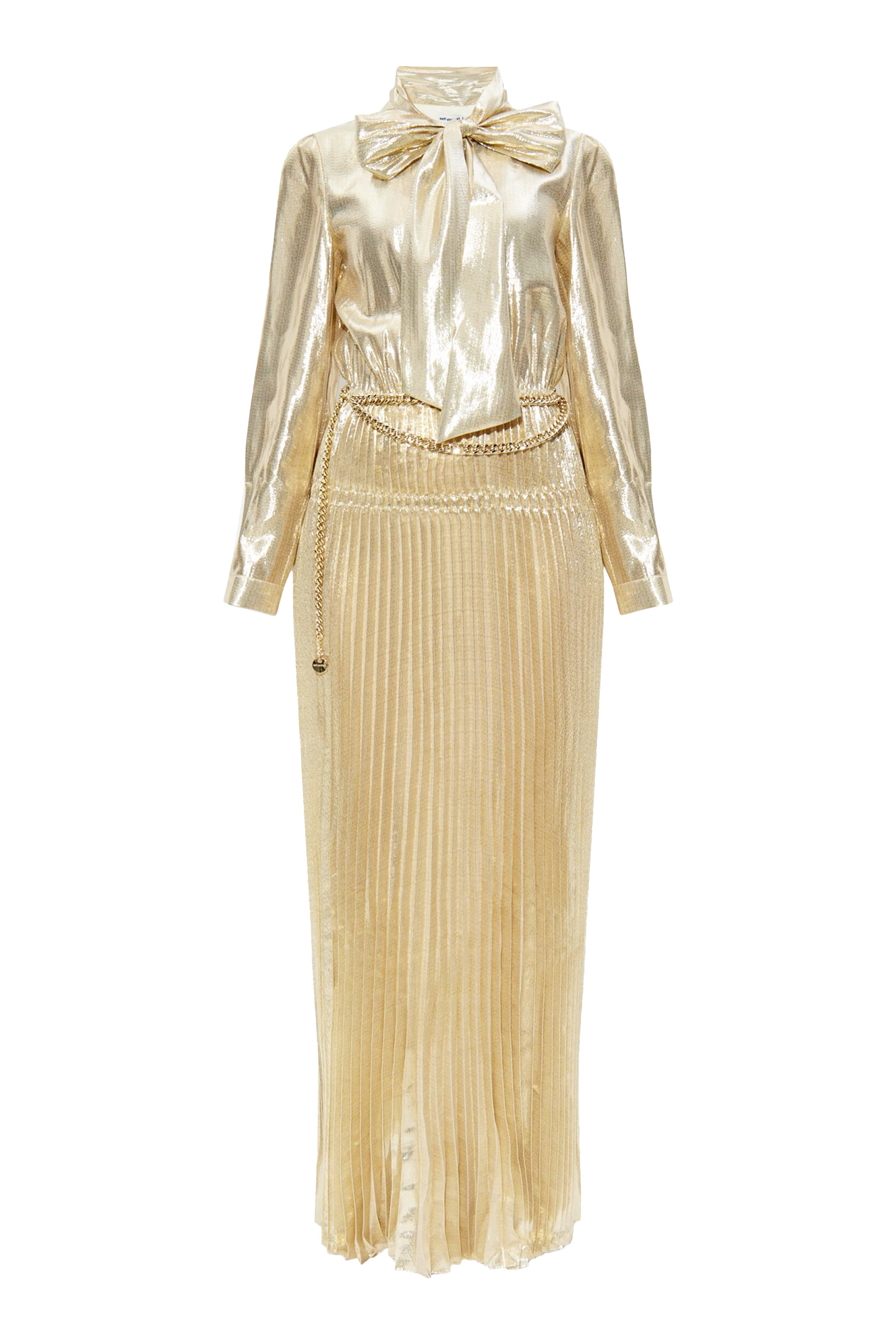 Pussy Bow Maxi Dress