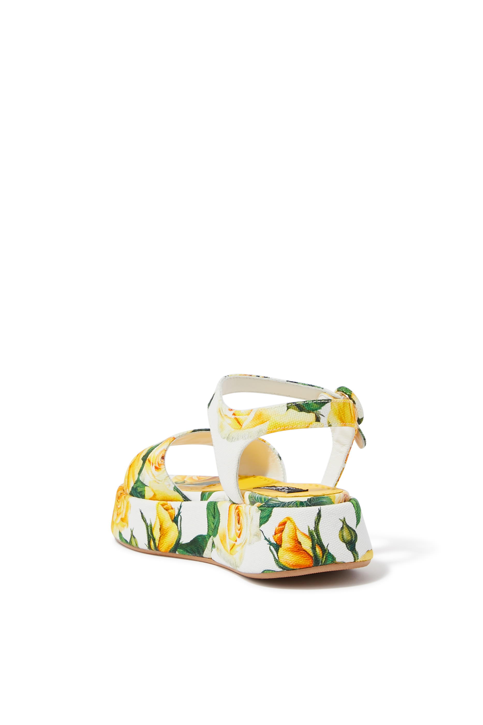 Kids Floral Logo Sandals