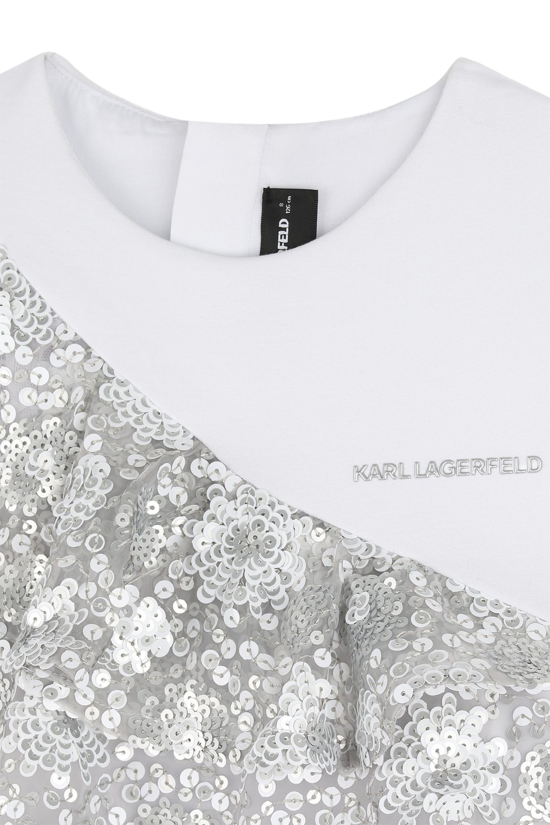 Kids One-Shoulder Sequin-Embellished Dress