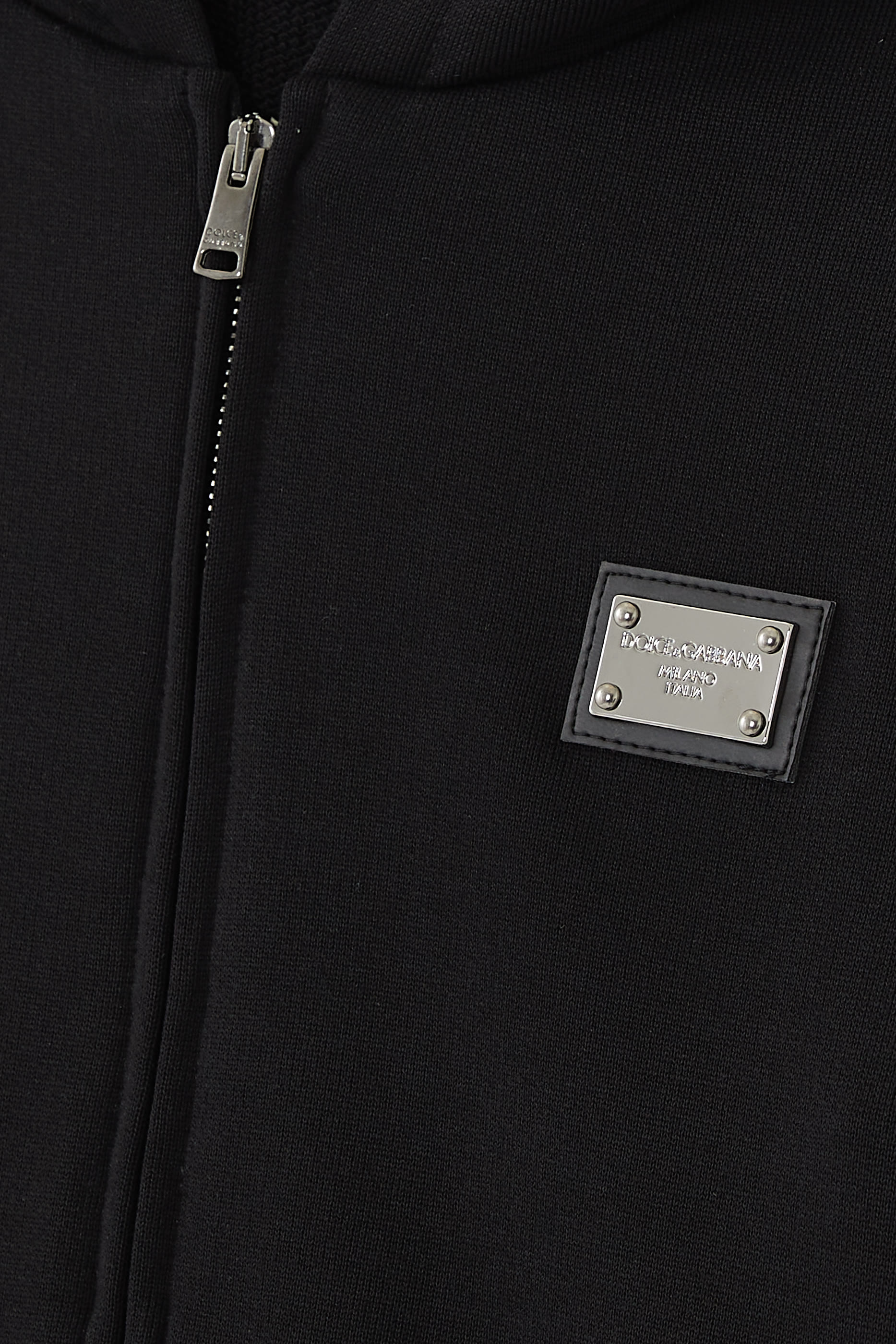 Kids Zip-Up Logo Tag Hoodie