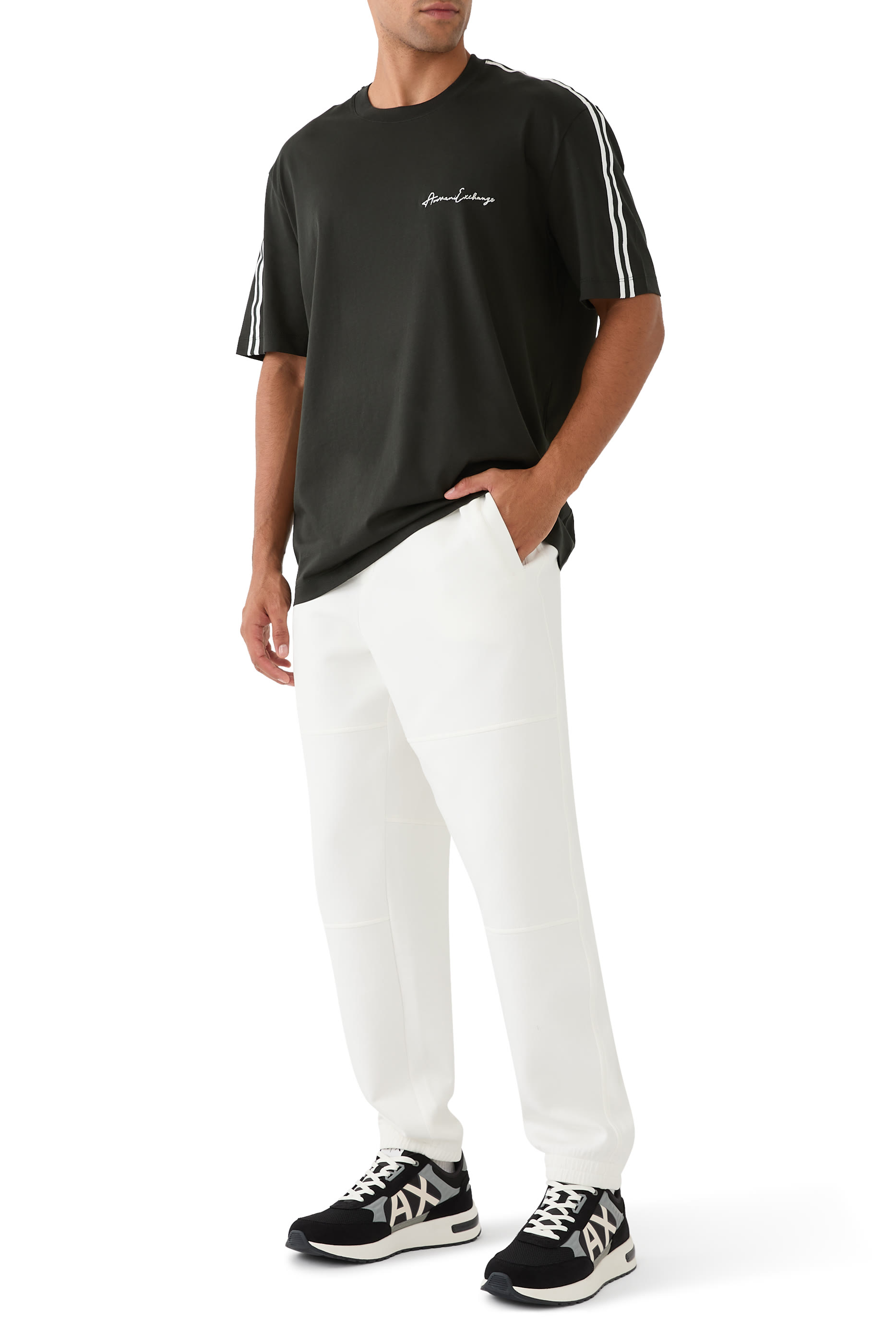 Lace Up 3D AX Logo Sneakers