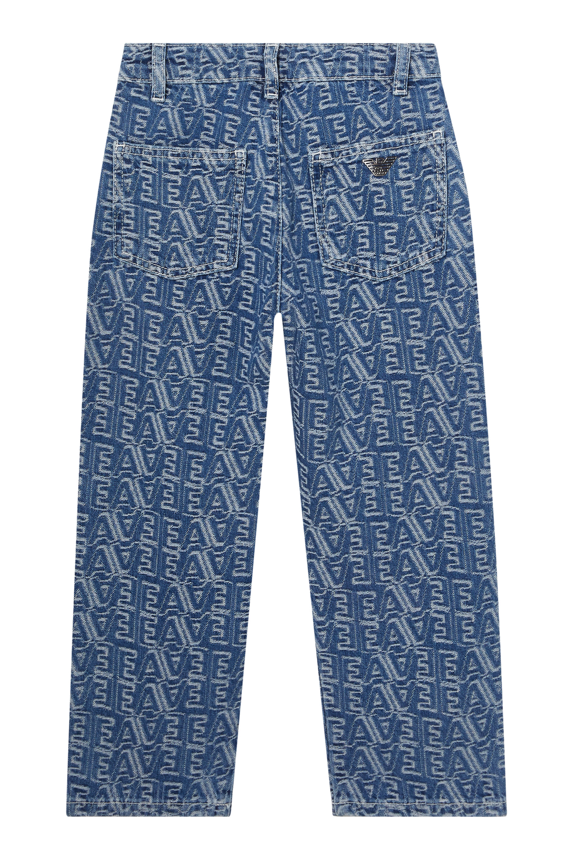 Kids All-Over EA Logo Jeans