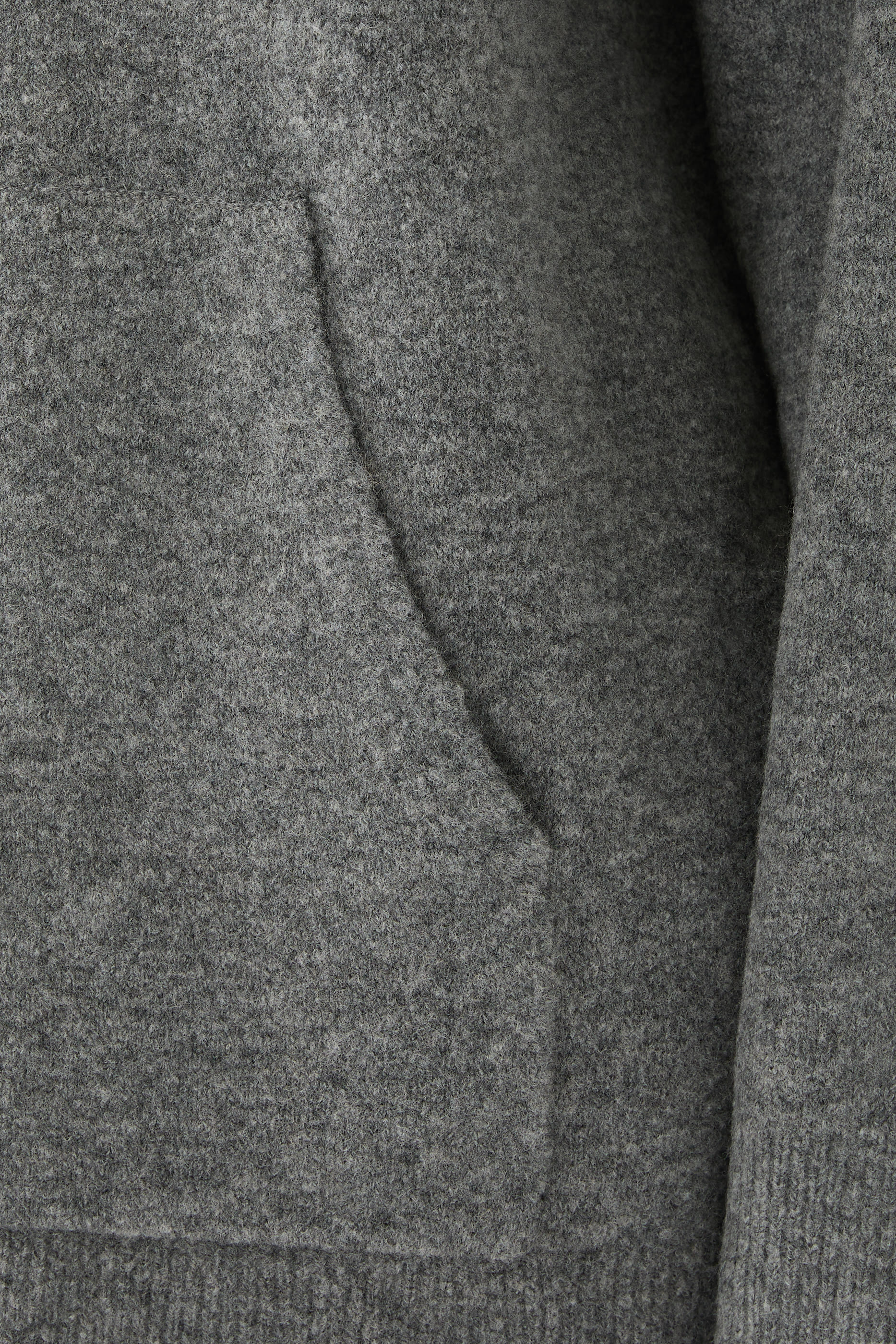 Wool and Cashmere-Blend Knit Hoodie