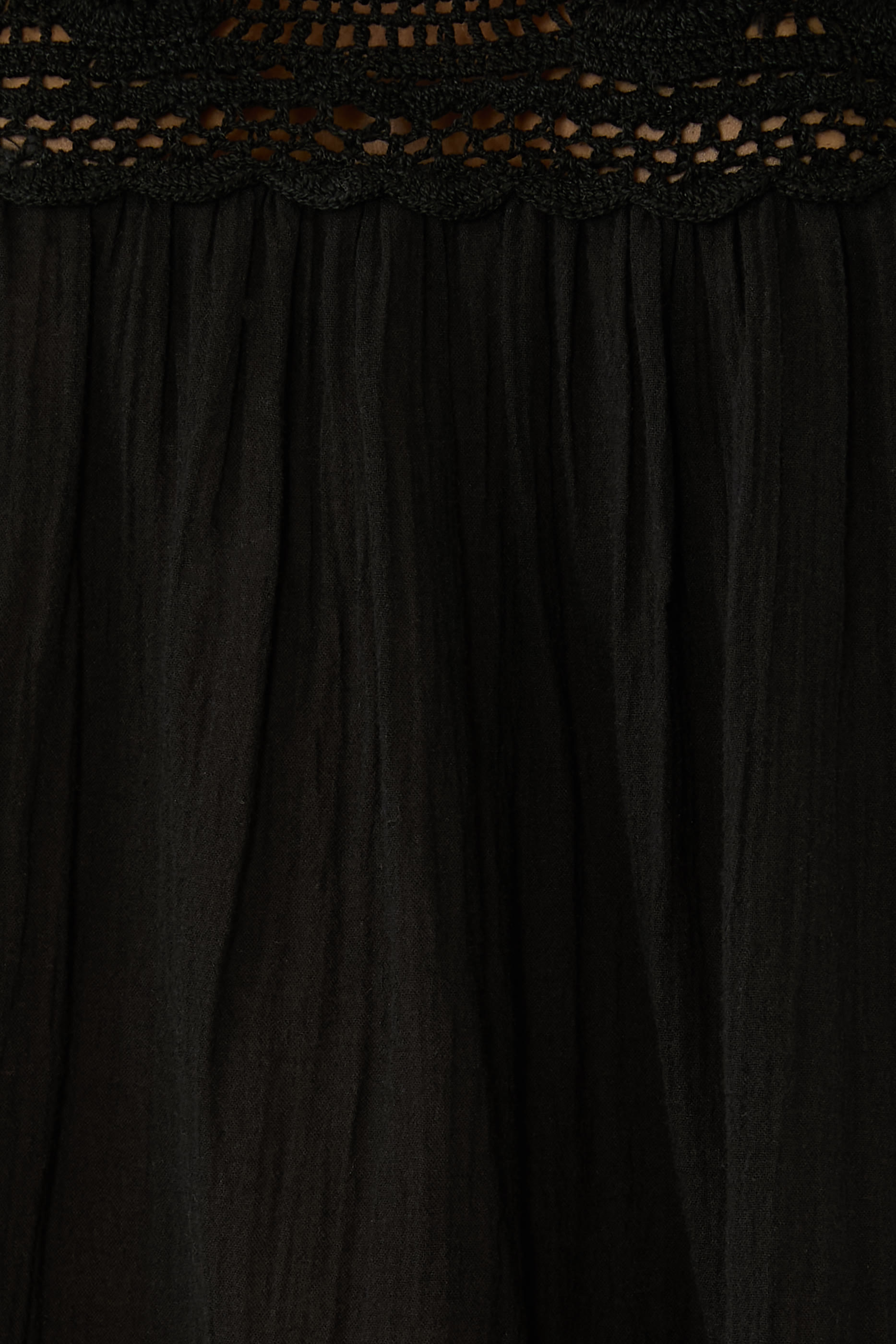 Crochet Detail Bermuda Coverup Top