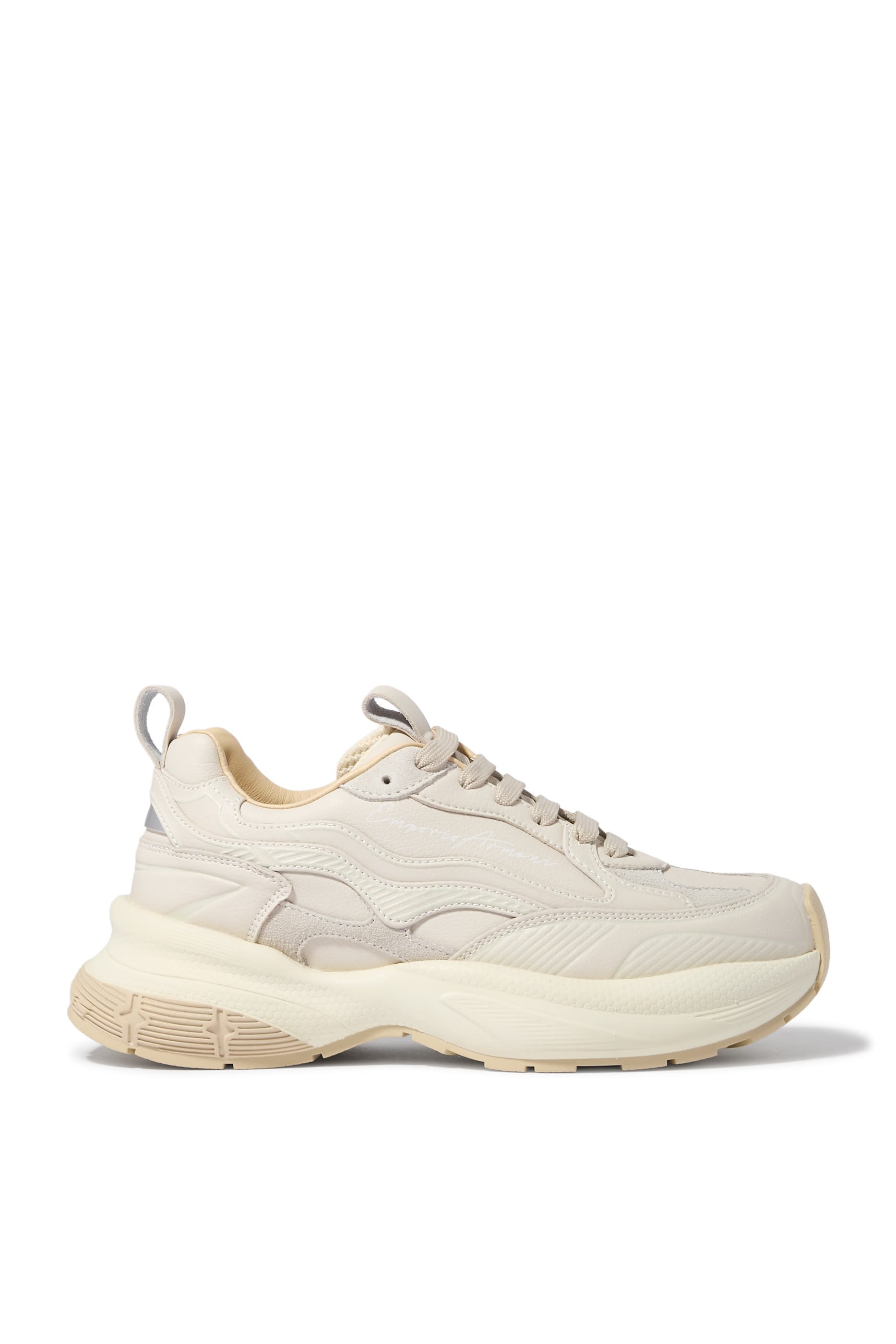 Signature Logo Leather Sneakers