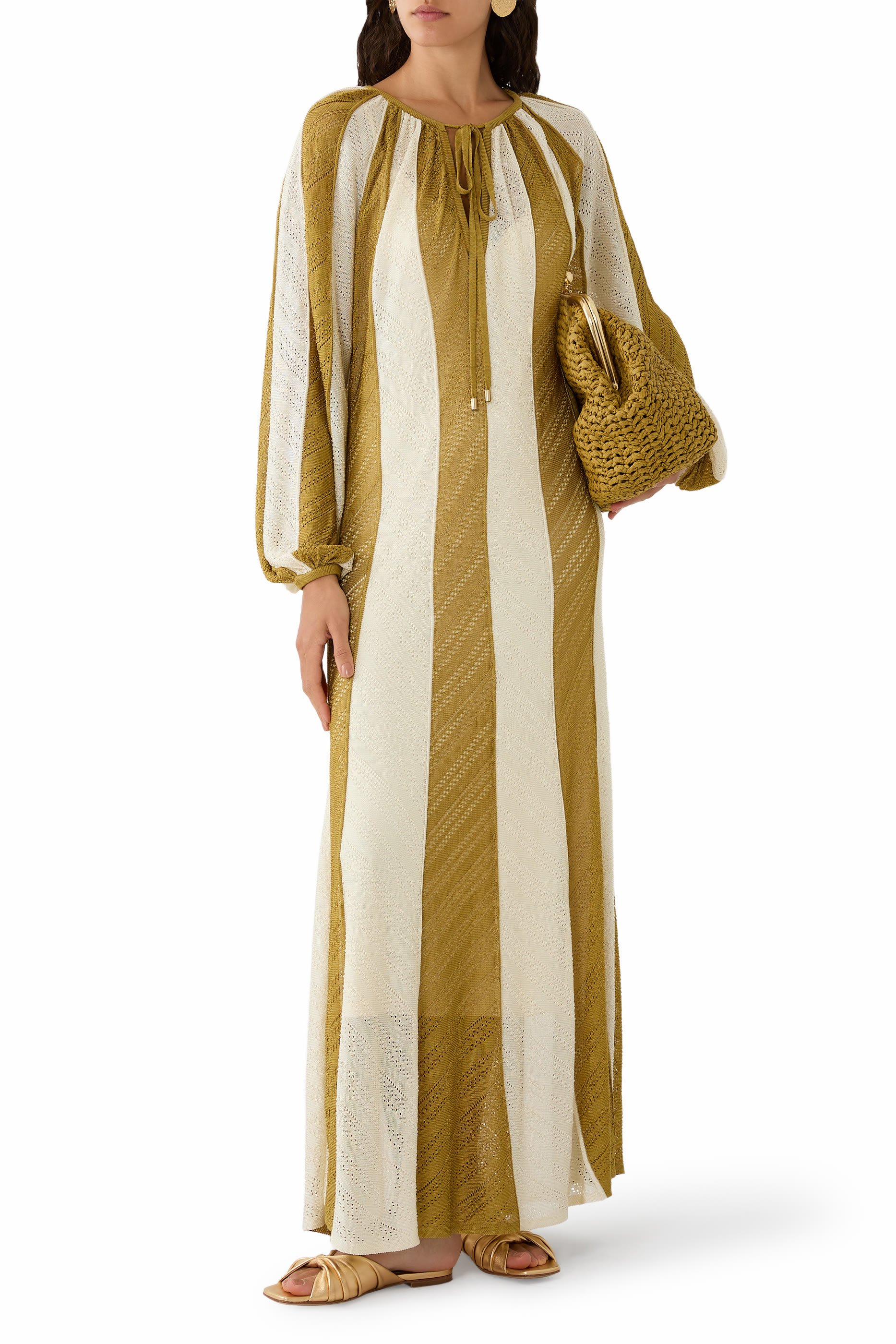 Mahon Splice Halter Midi Dress
