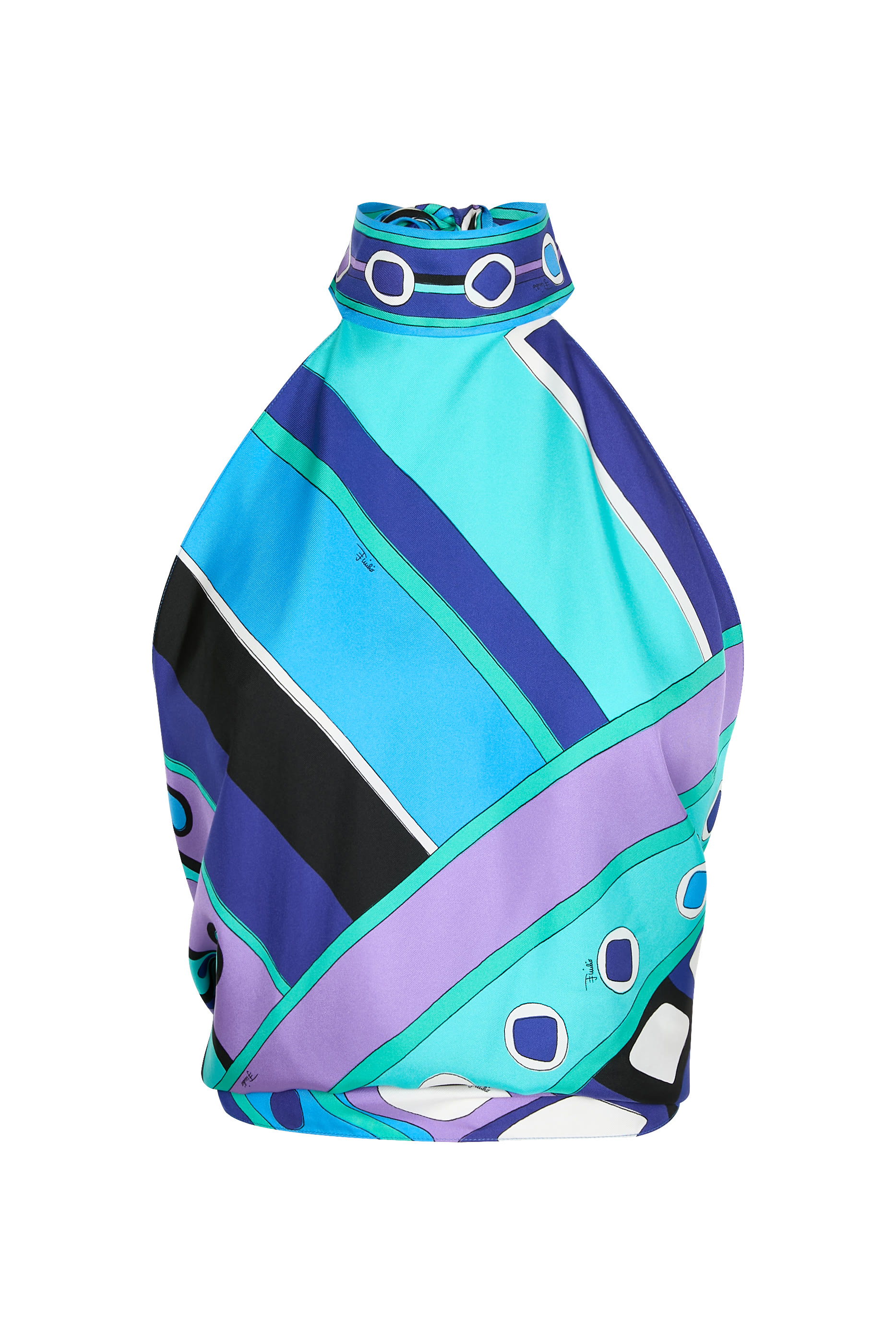 Vivara Print Foulard Top