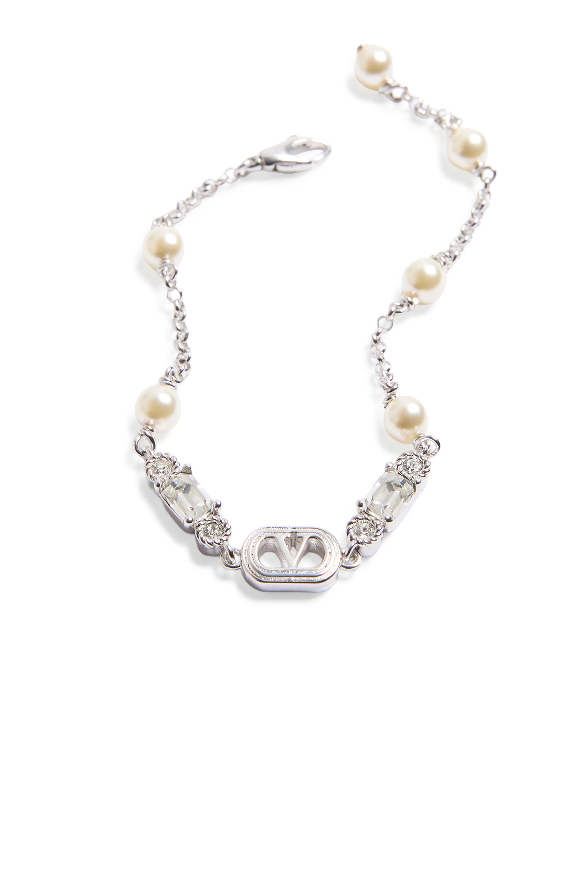 Ovalette Pearl Embellished Bracelet