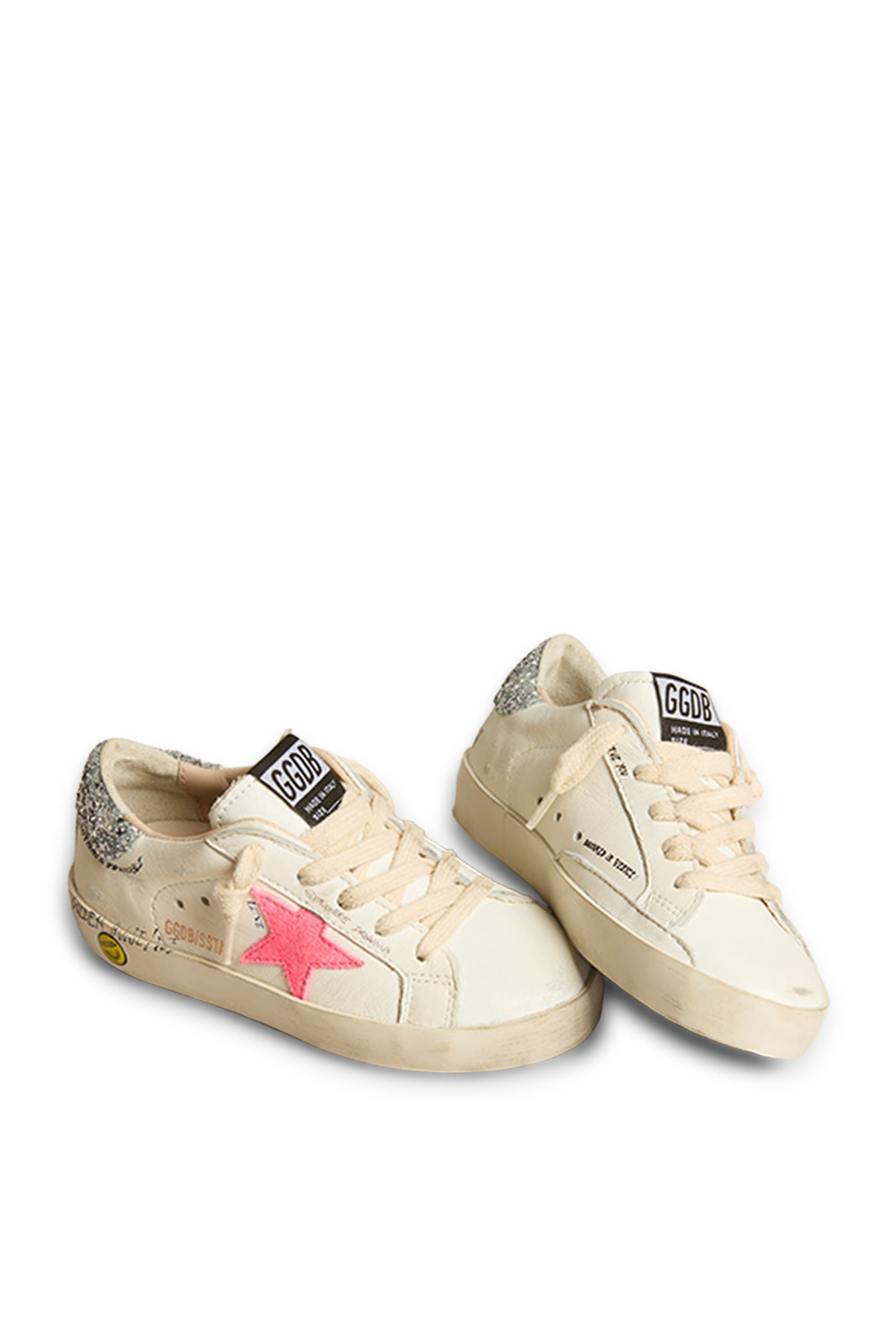 Kids Super-Star Nappa Leather Sneakers