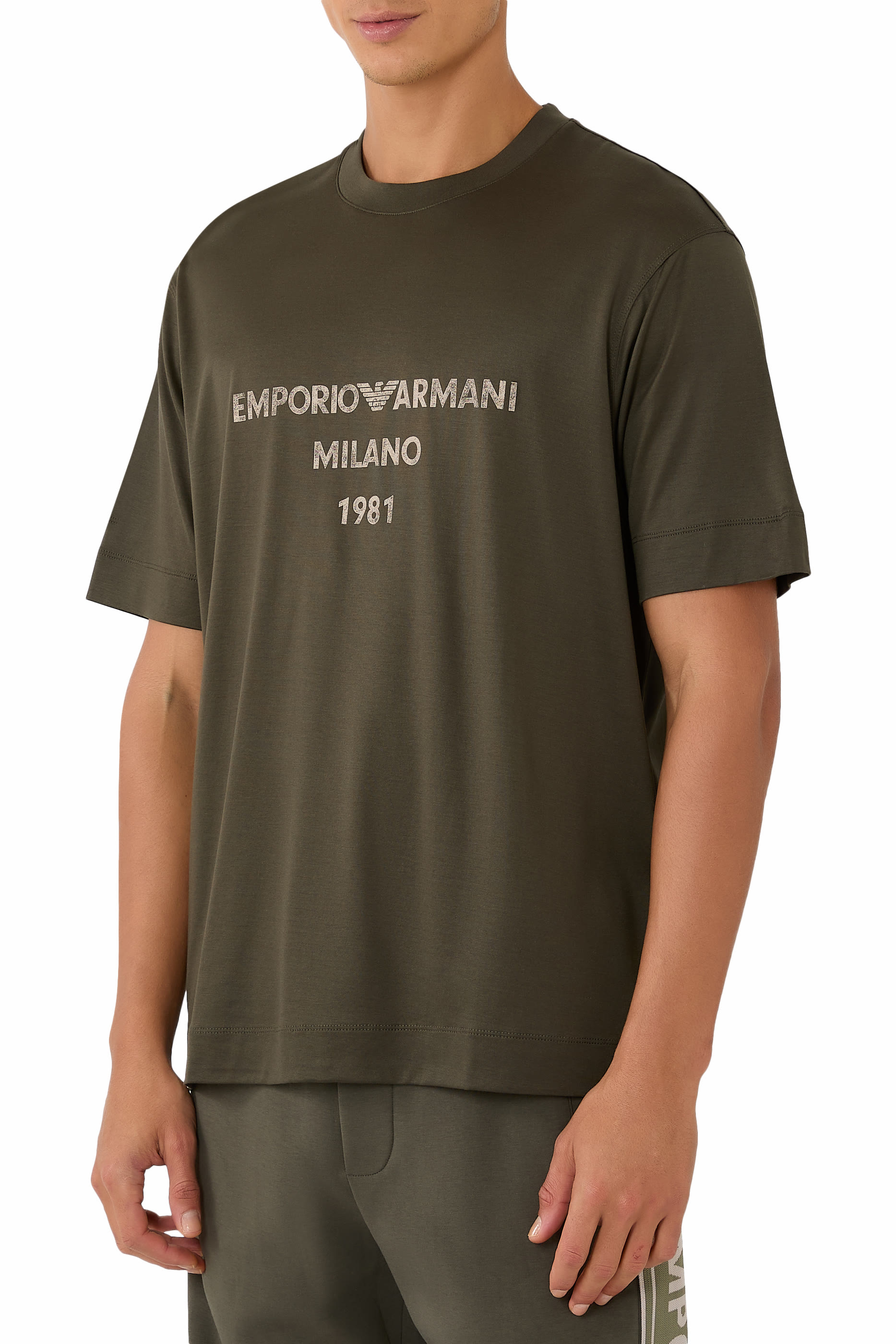 Vintage Logo Print  Lyocell T-shirt