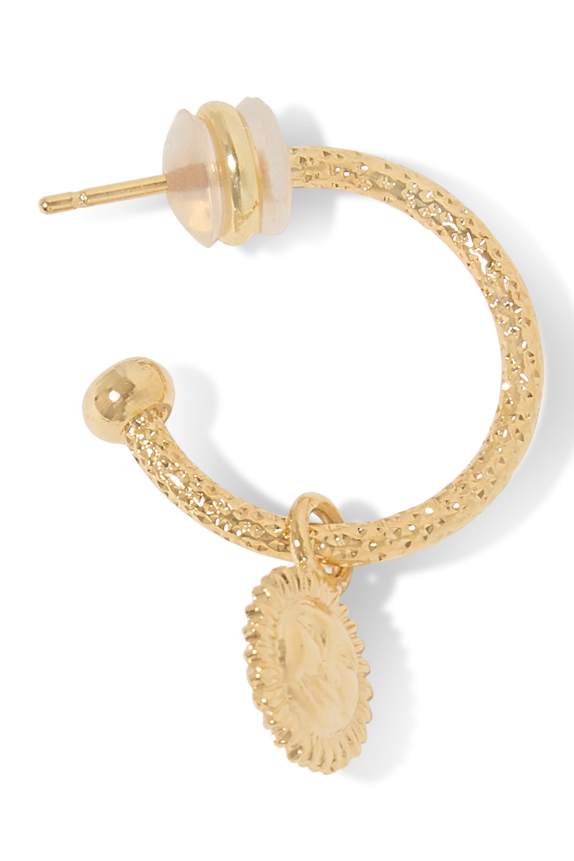 Apollo Loop Earrings, 18K Gold Plating