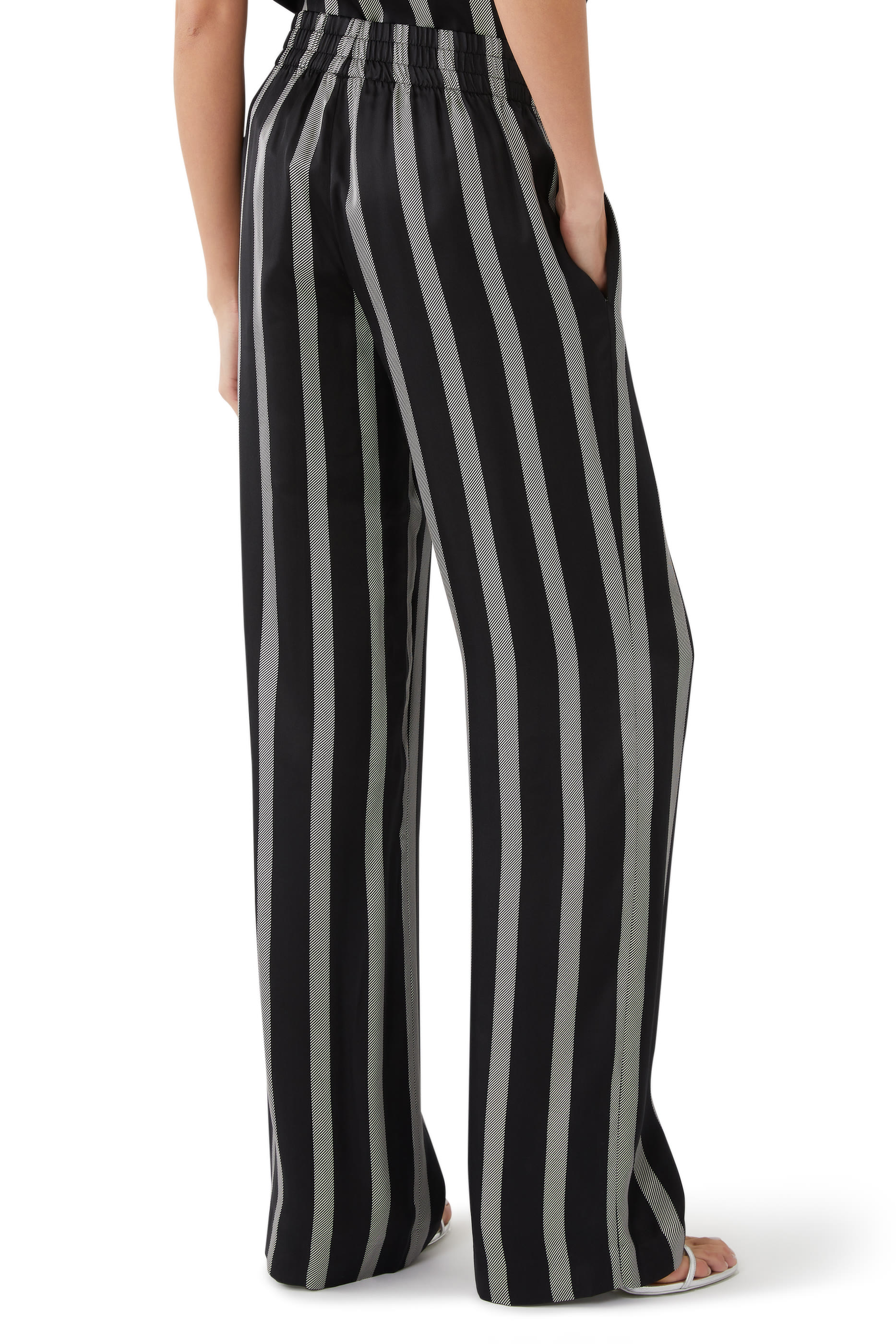 Soto Herringbone Stripe Pants
