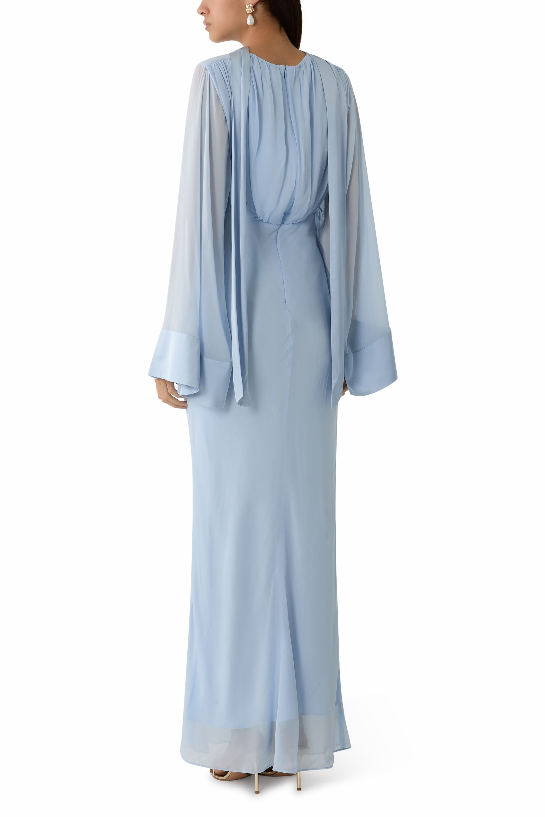 Edie Flared Sleeve Maxi Dress 