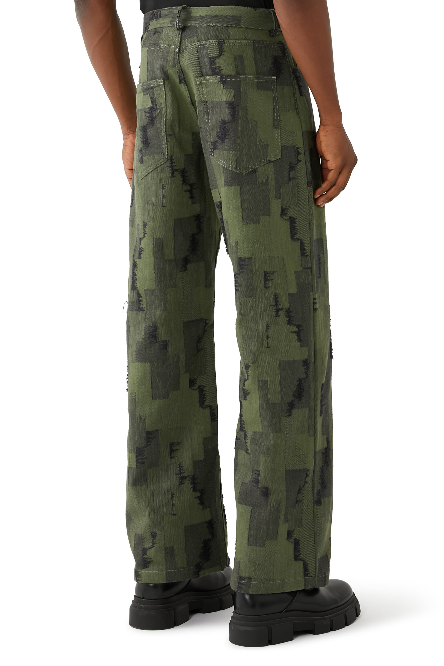 AOP Cross Wide Leg Pants