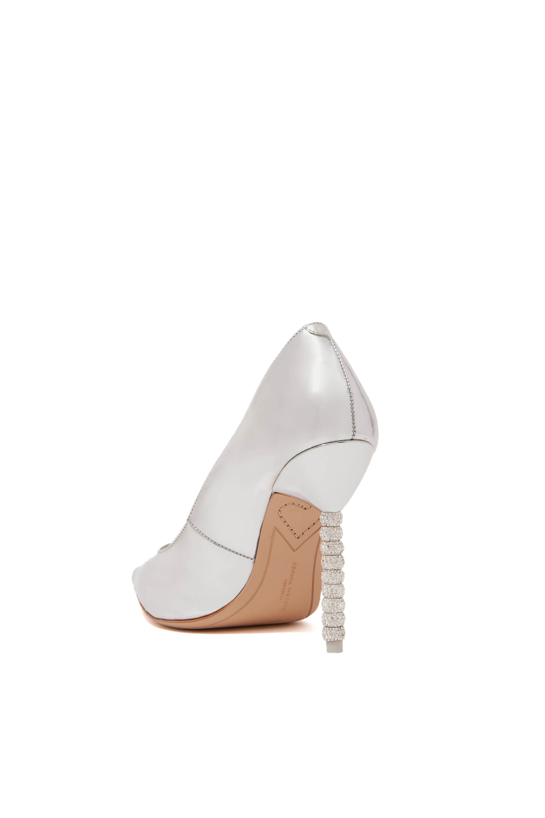 Silver Coco Crystal Pumps