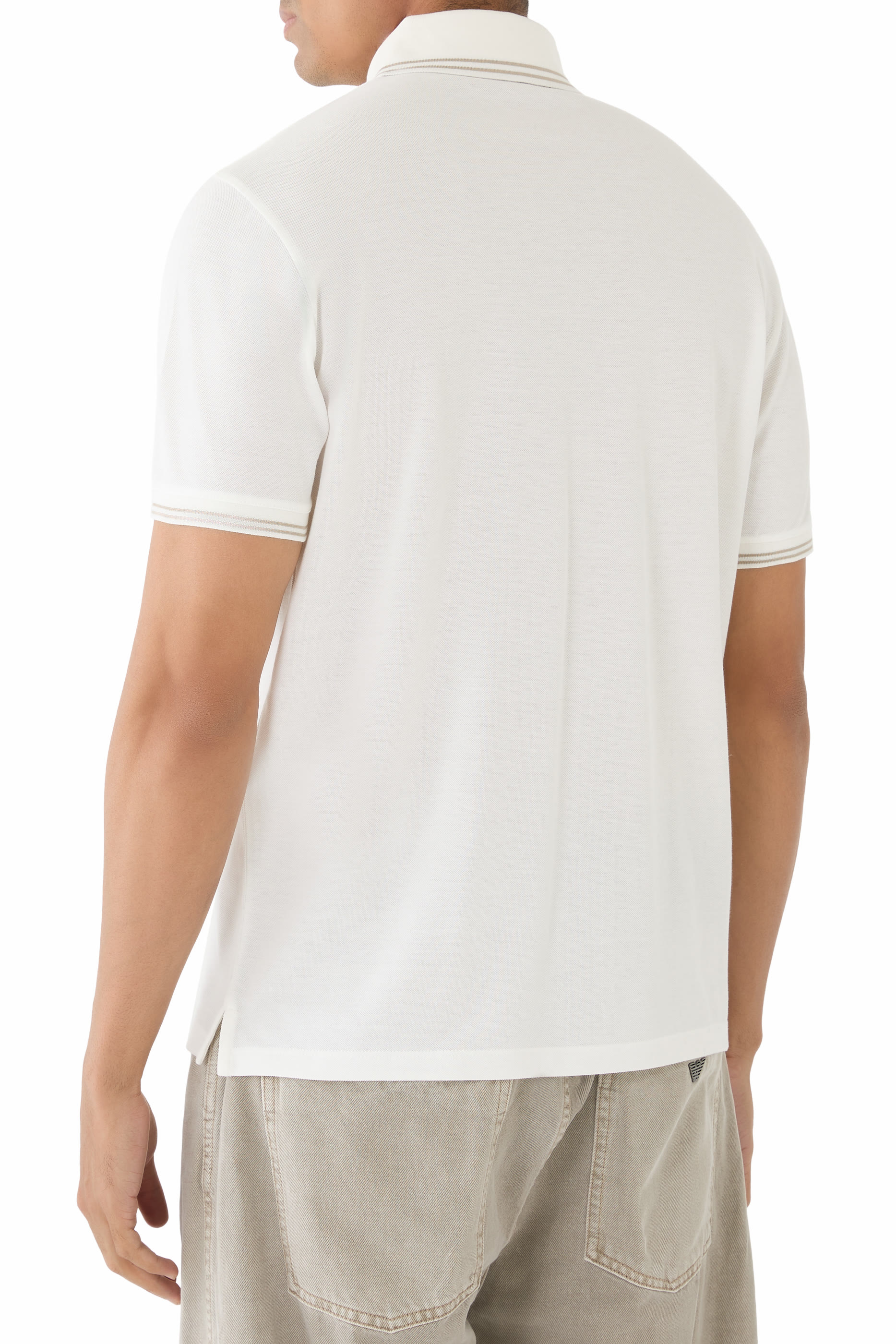 Micro Eagle Jersey Polo Shirt