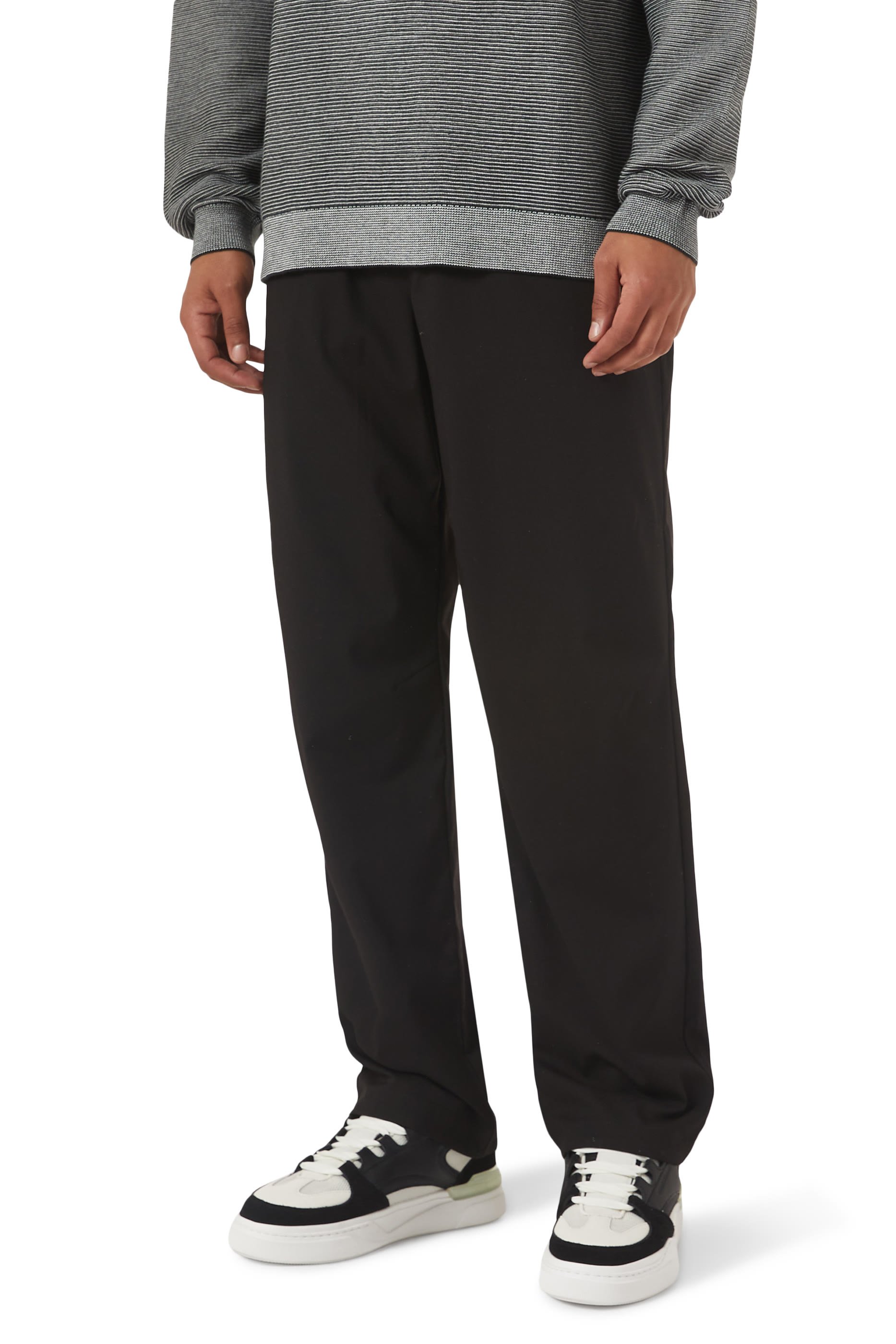 Two-Tone Flick Lace-Up Sneakers