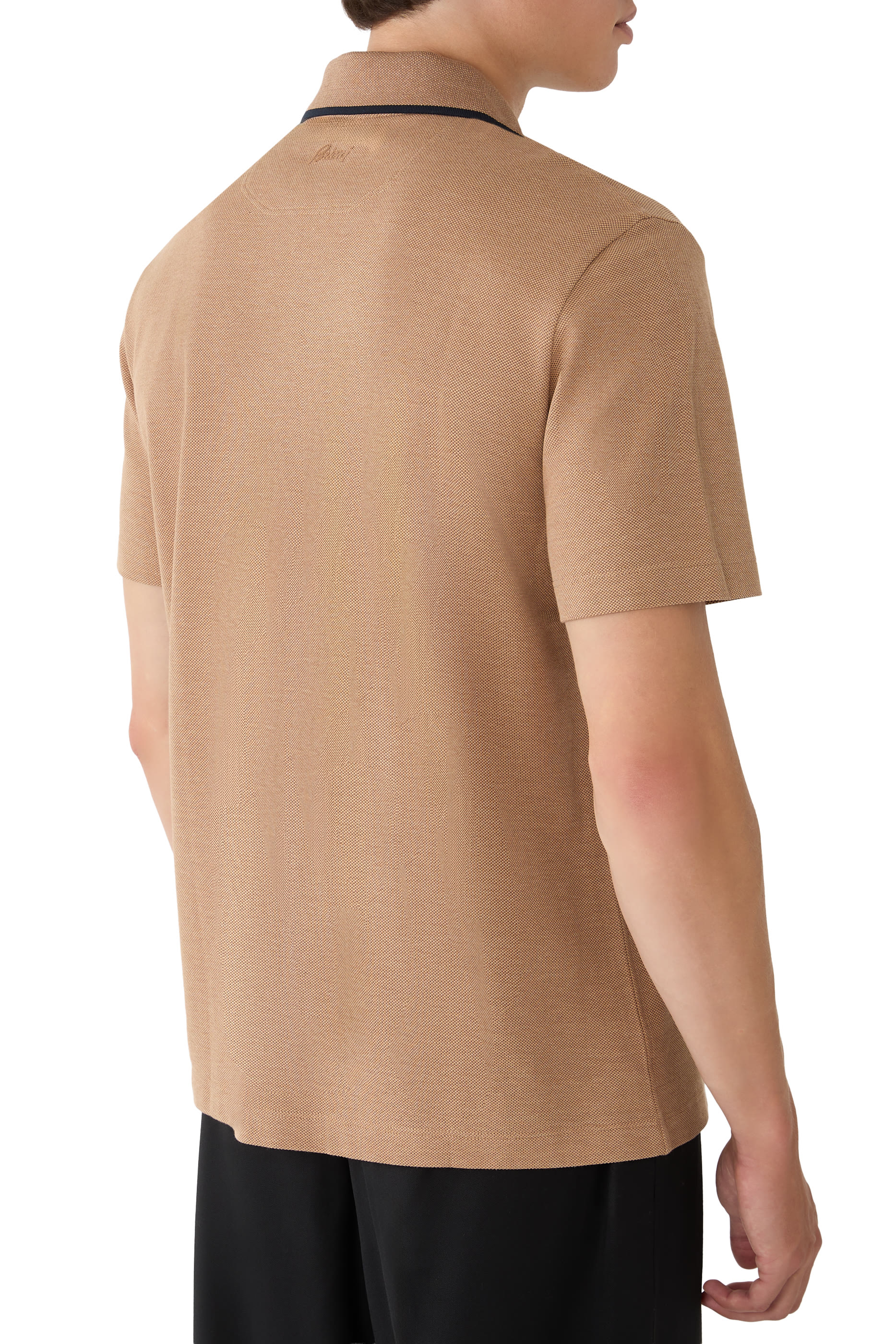 Knit Neck Polo Shirt