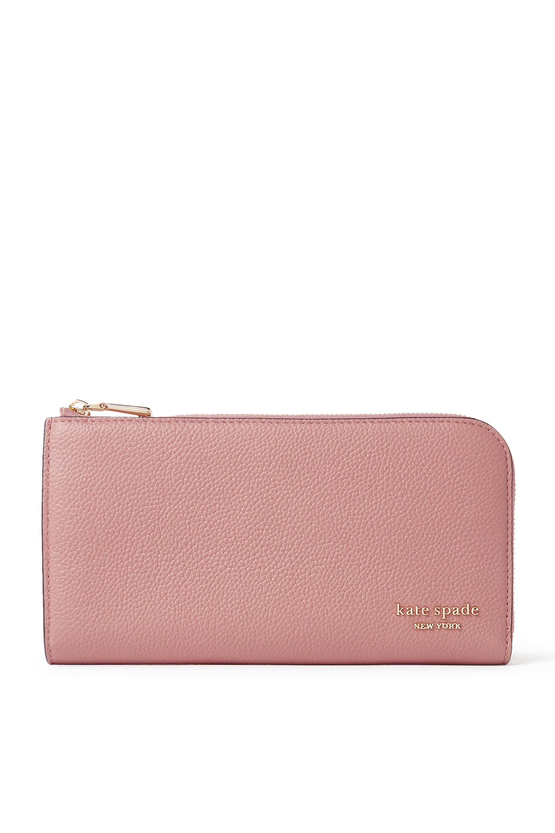 Devin Pebble Leather Zip Wallet