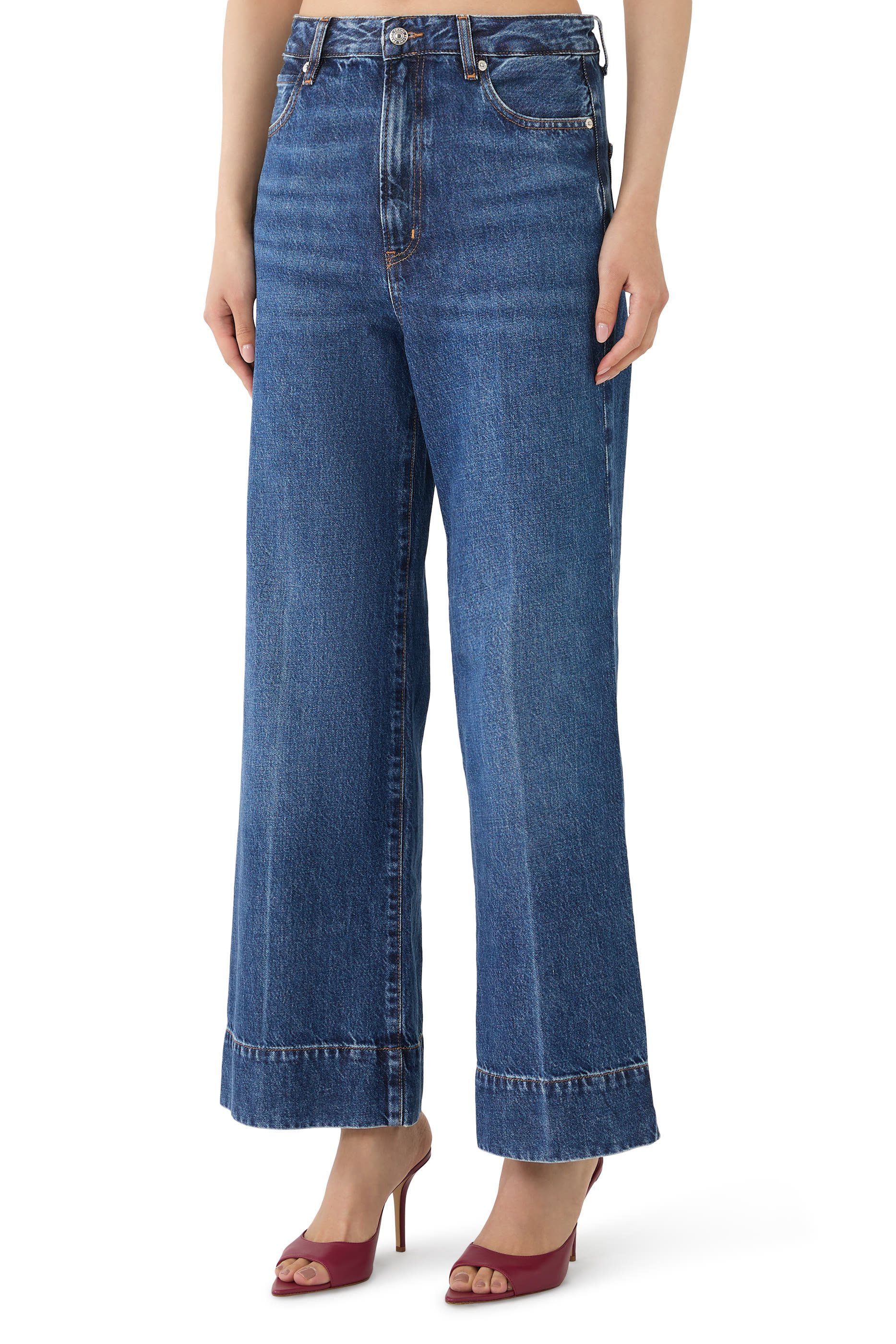 The Pixie Slice Flare Denim Jeans