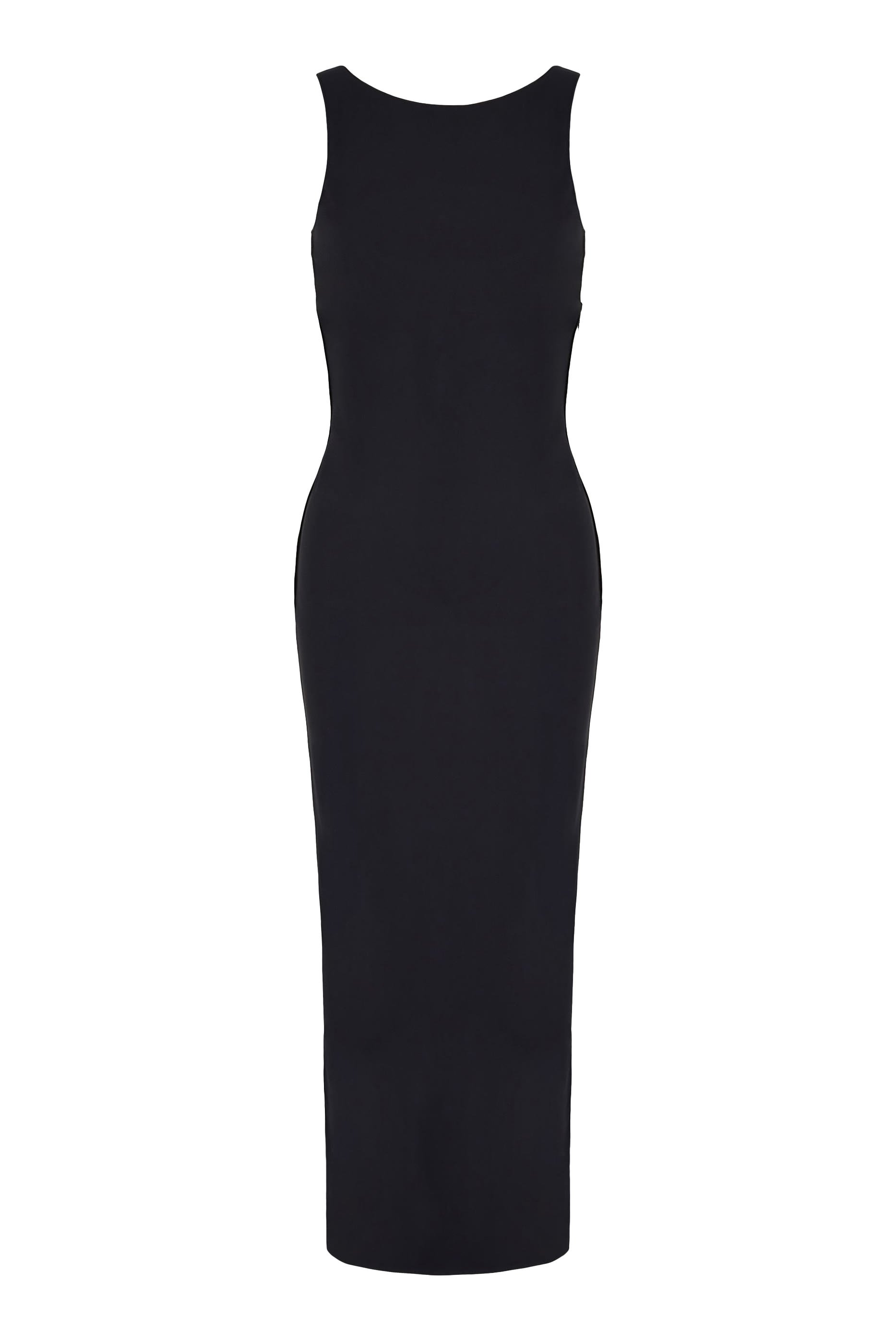 Long Twisted Back Detail Sleeveless Dress