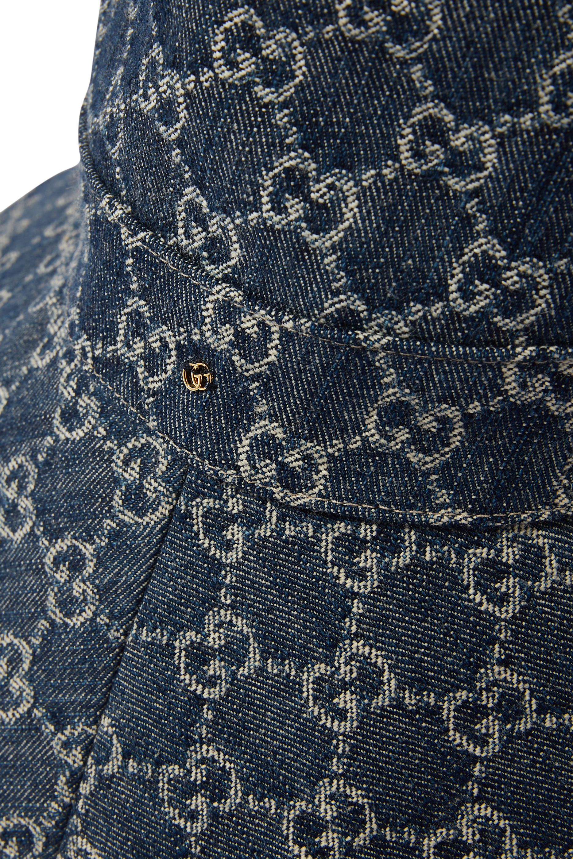 Eco Washed Denim Wide Brim Hat