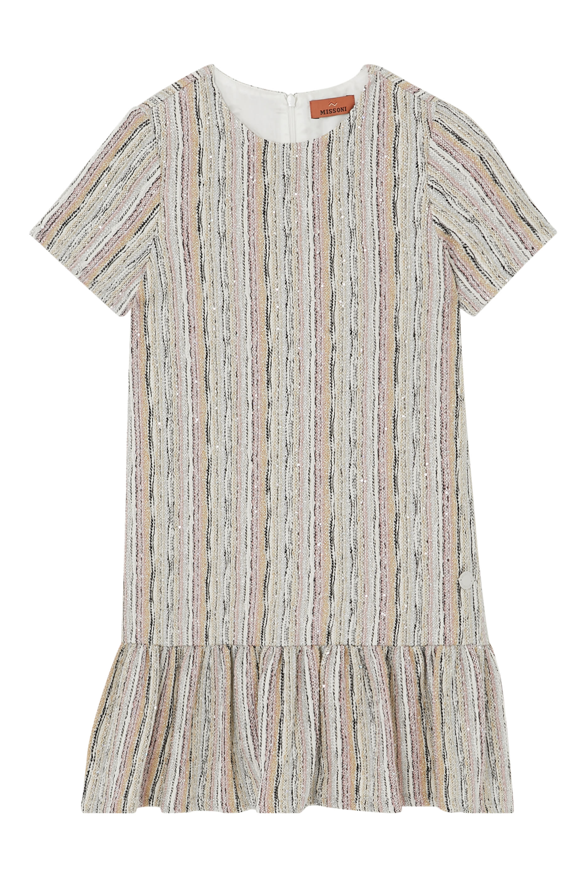 Kids  Stripes Lurex Knit Dress