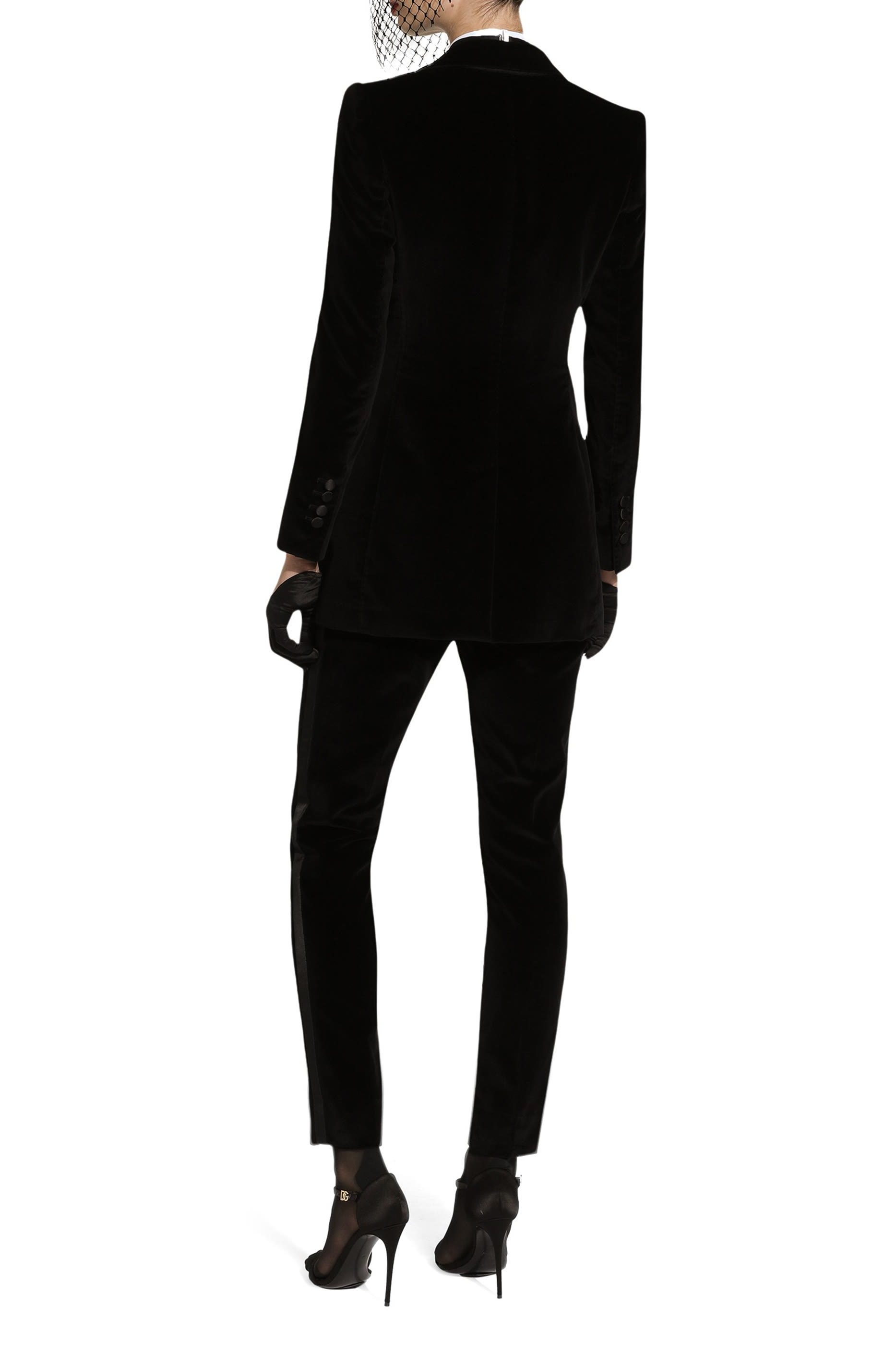 Single-Breasted Velvet Turlington Tuxedo Jacket