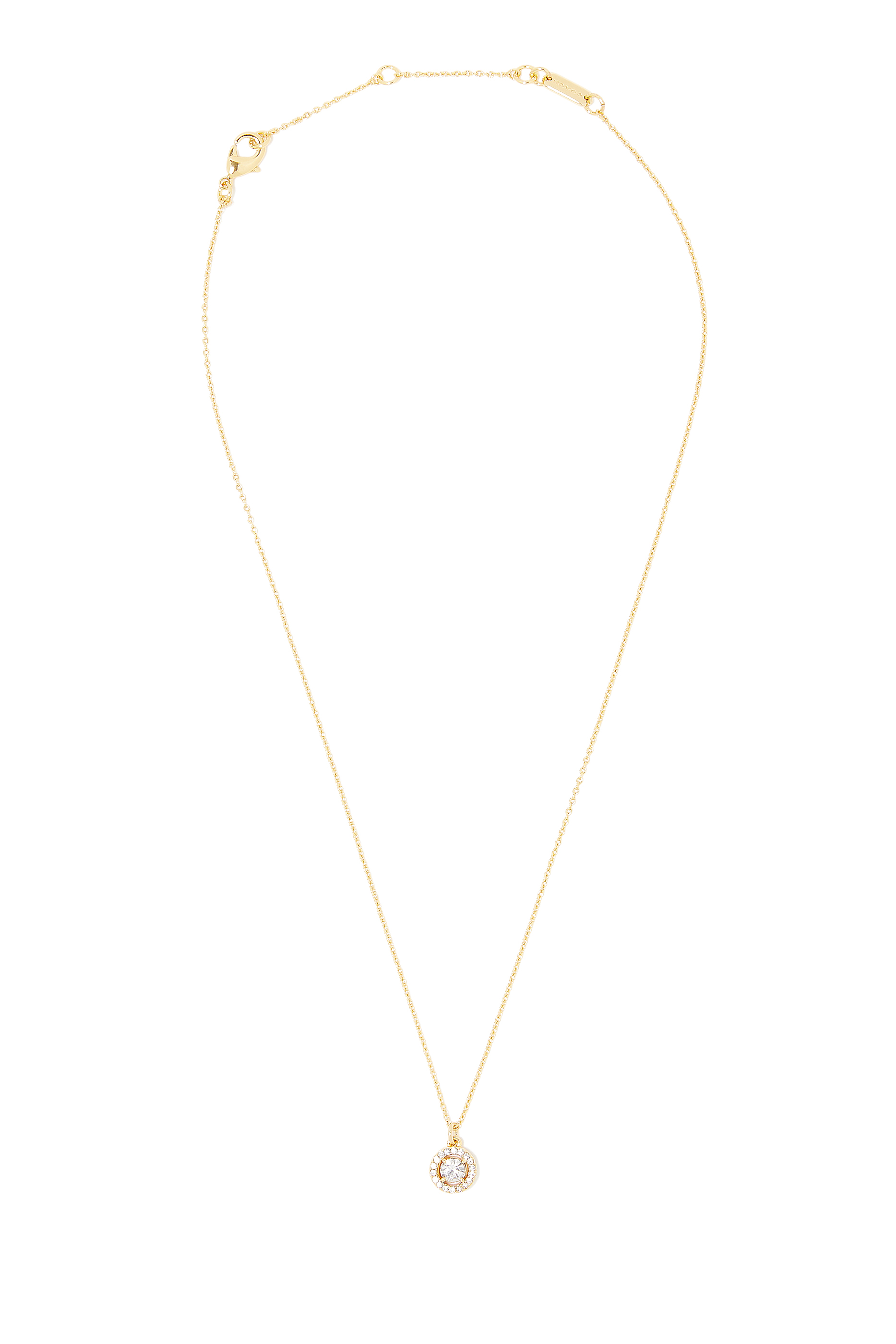 Pave Halo Pendant Necklace