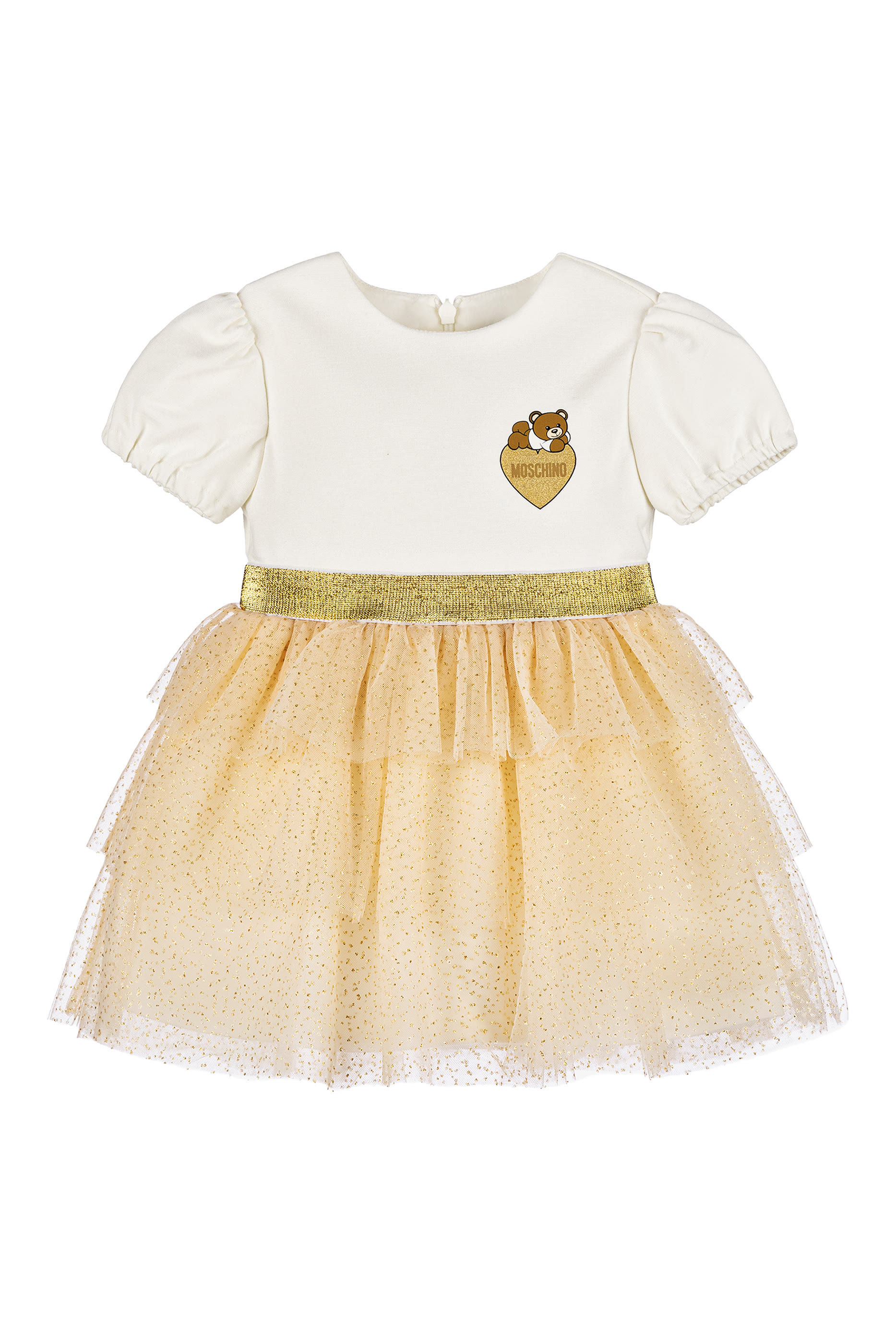 Kids Heart Teddy Print Dress