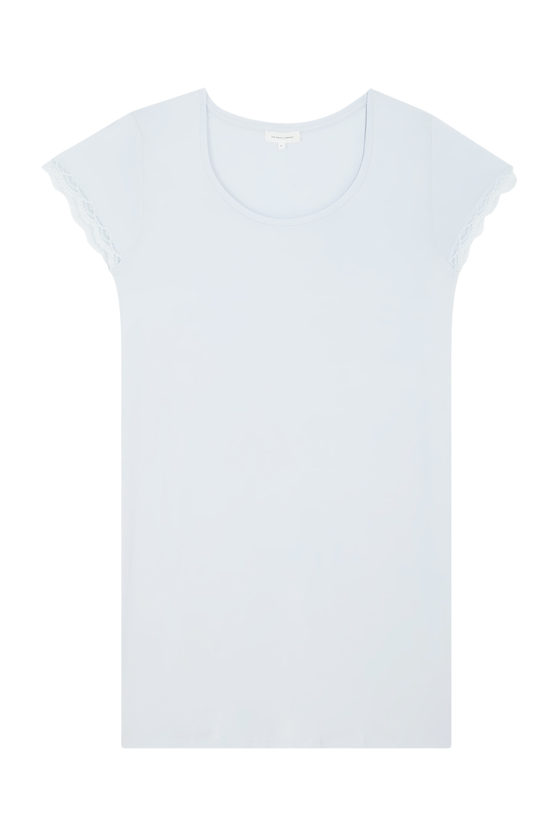 Jersey Scoop Neck Lace Trim Nightie