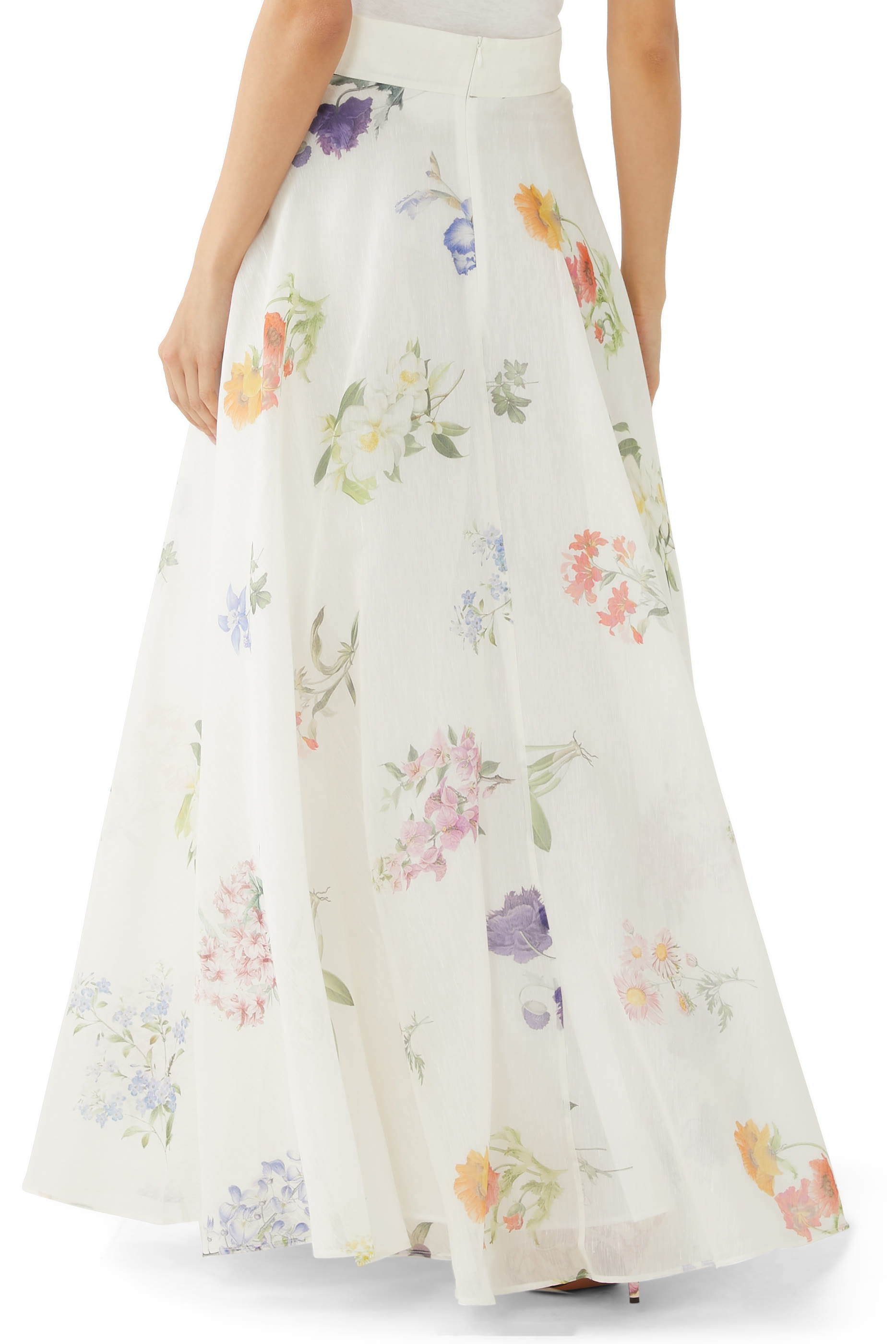 Natura Floral Print Maxi Skirt