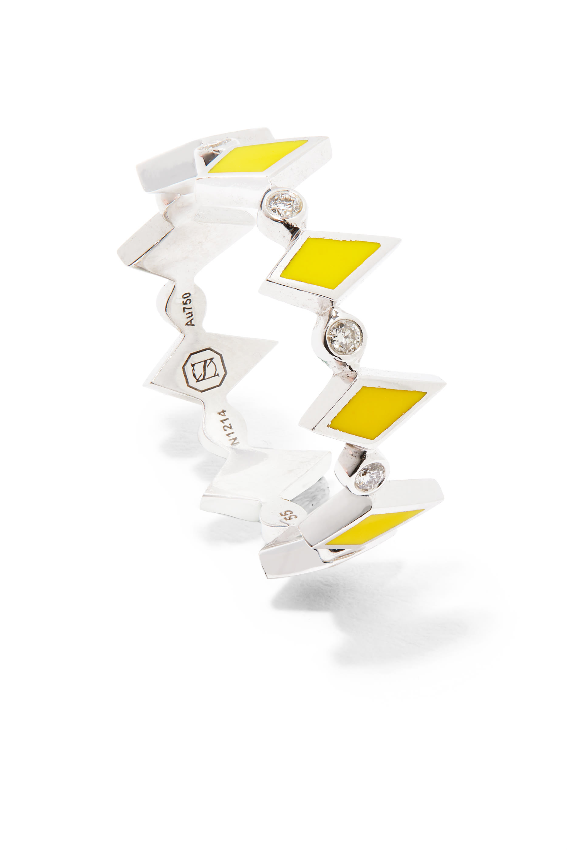 Mosaic Ring, 18k White Gold & Diamonds