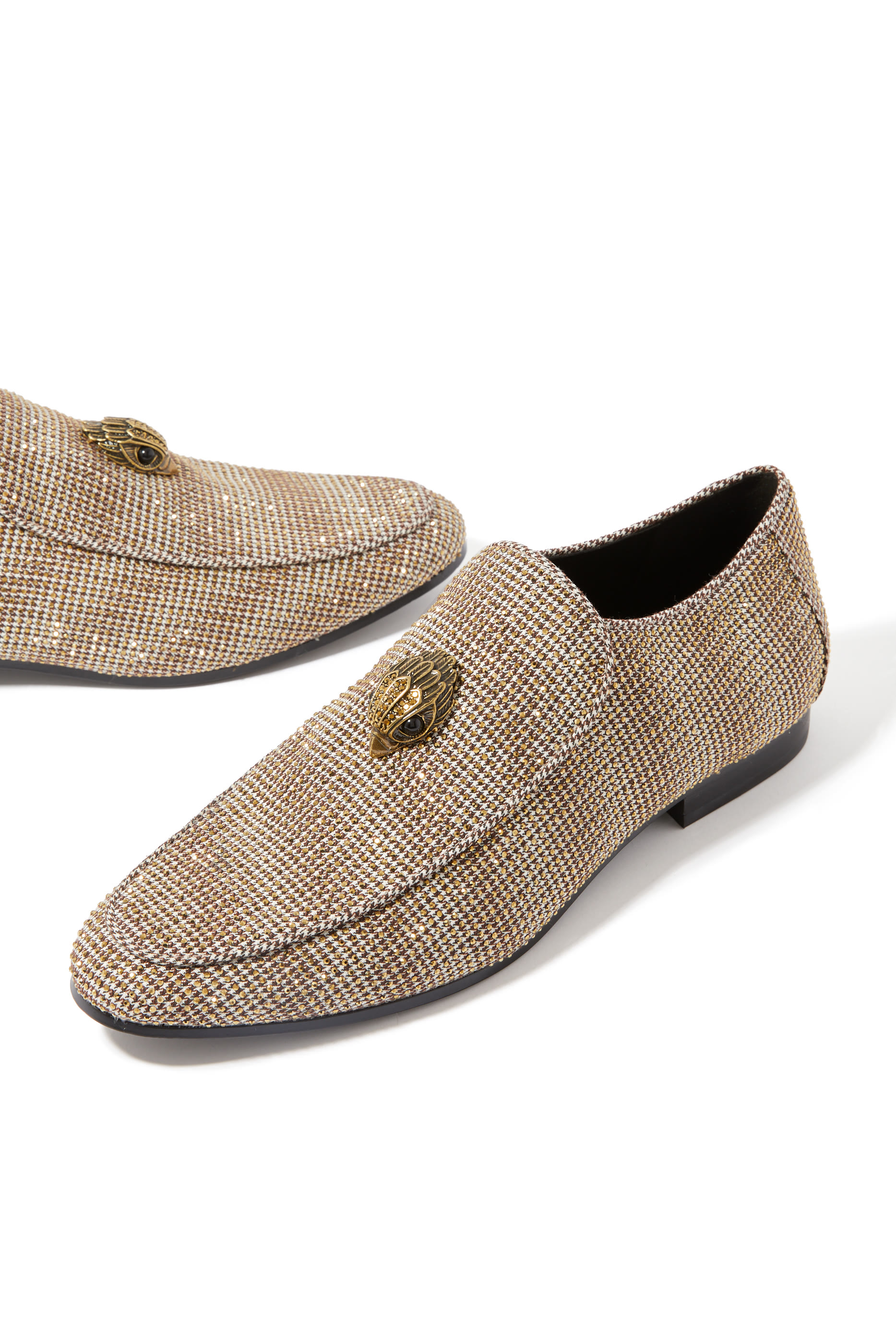 Hugh Eagle Herringbone Loafers