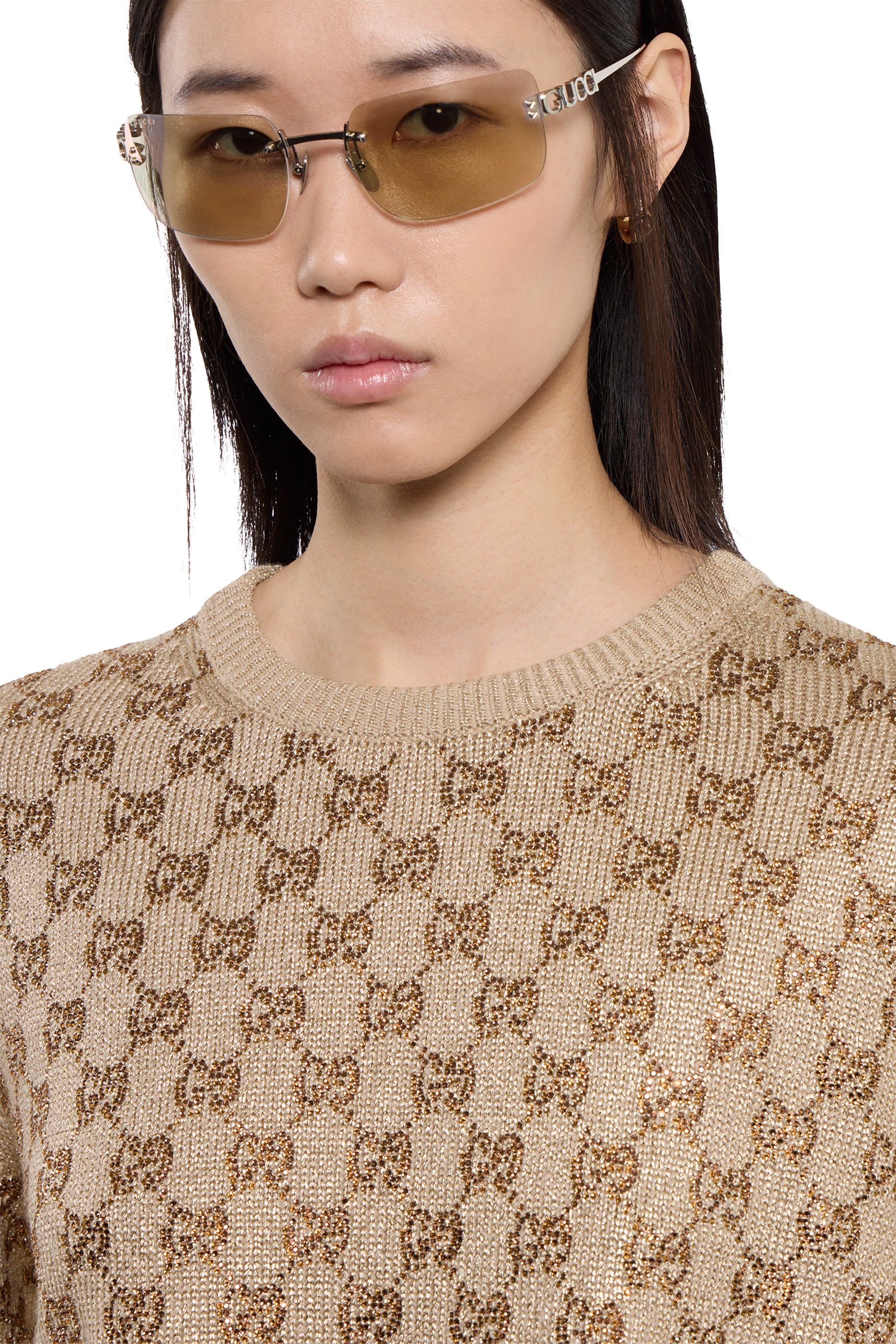 Allover GG Crystals Sweater