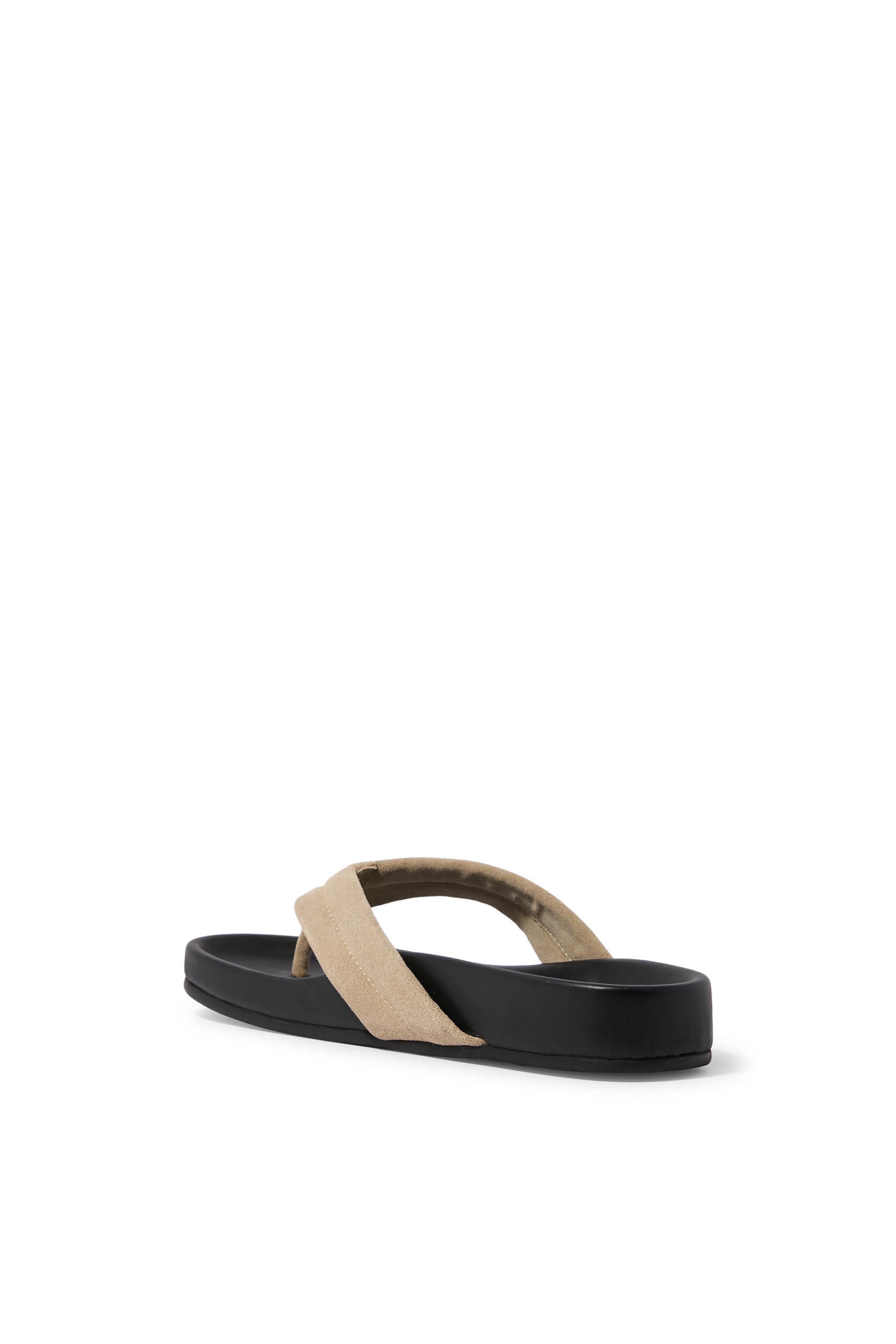 Suede Stitch Detail 40 Thong Slides