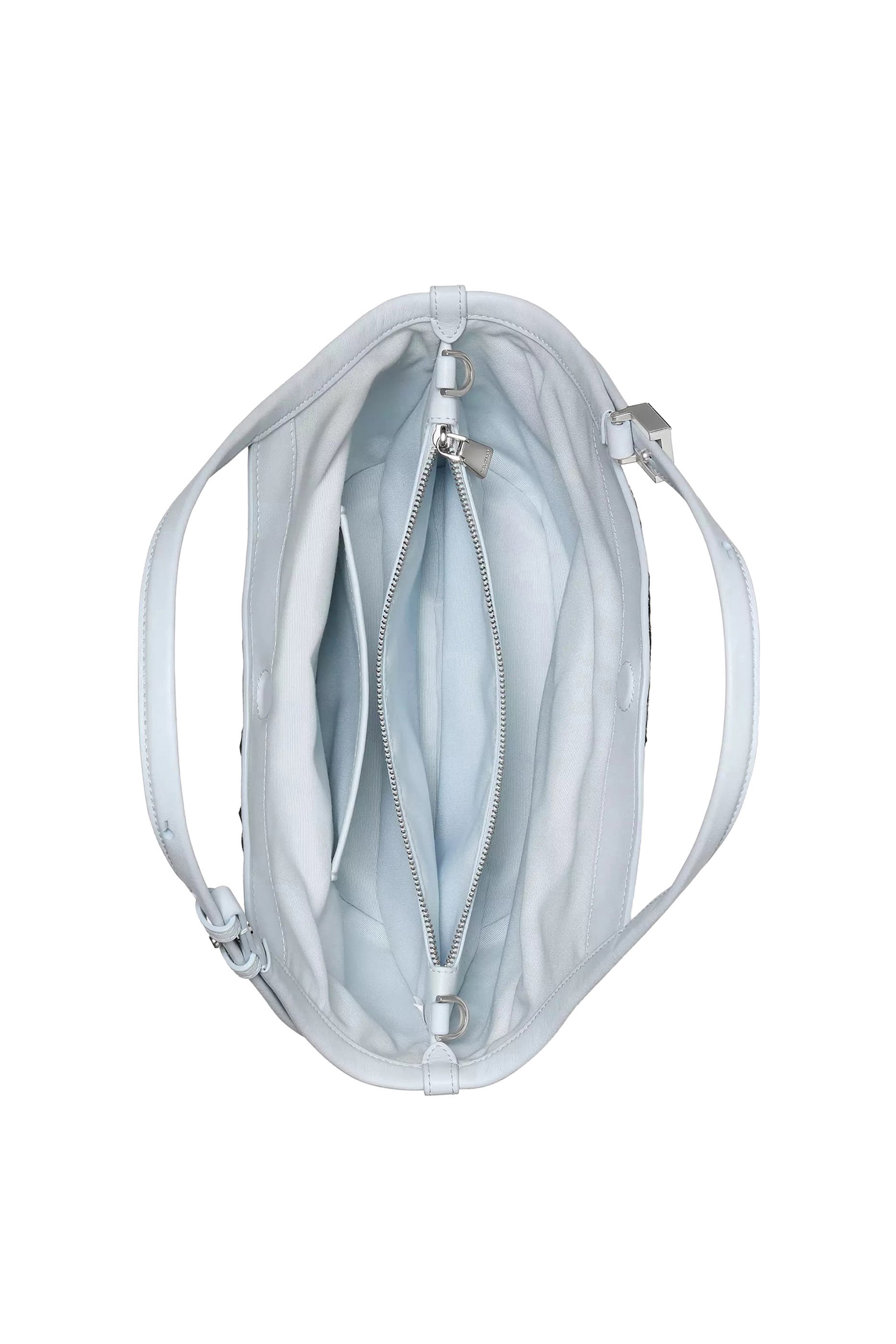 Deco Snake Embossed Small Tulip Tote Bag 