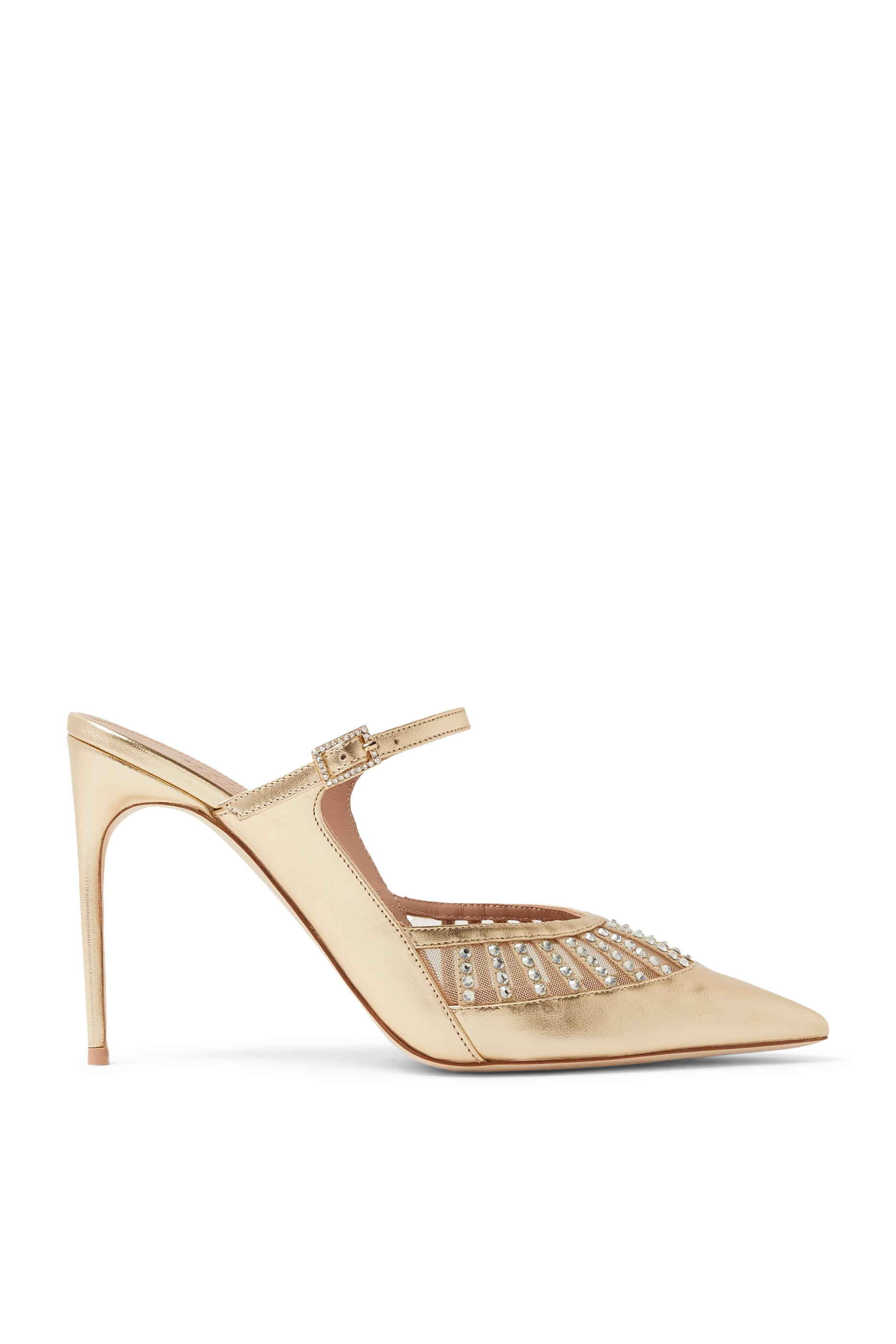 Bardot 90 Leather Mules