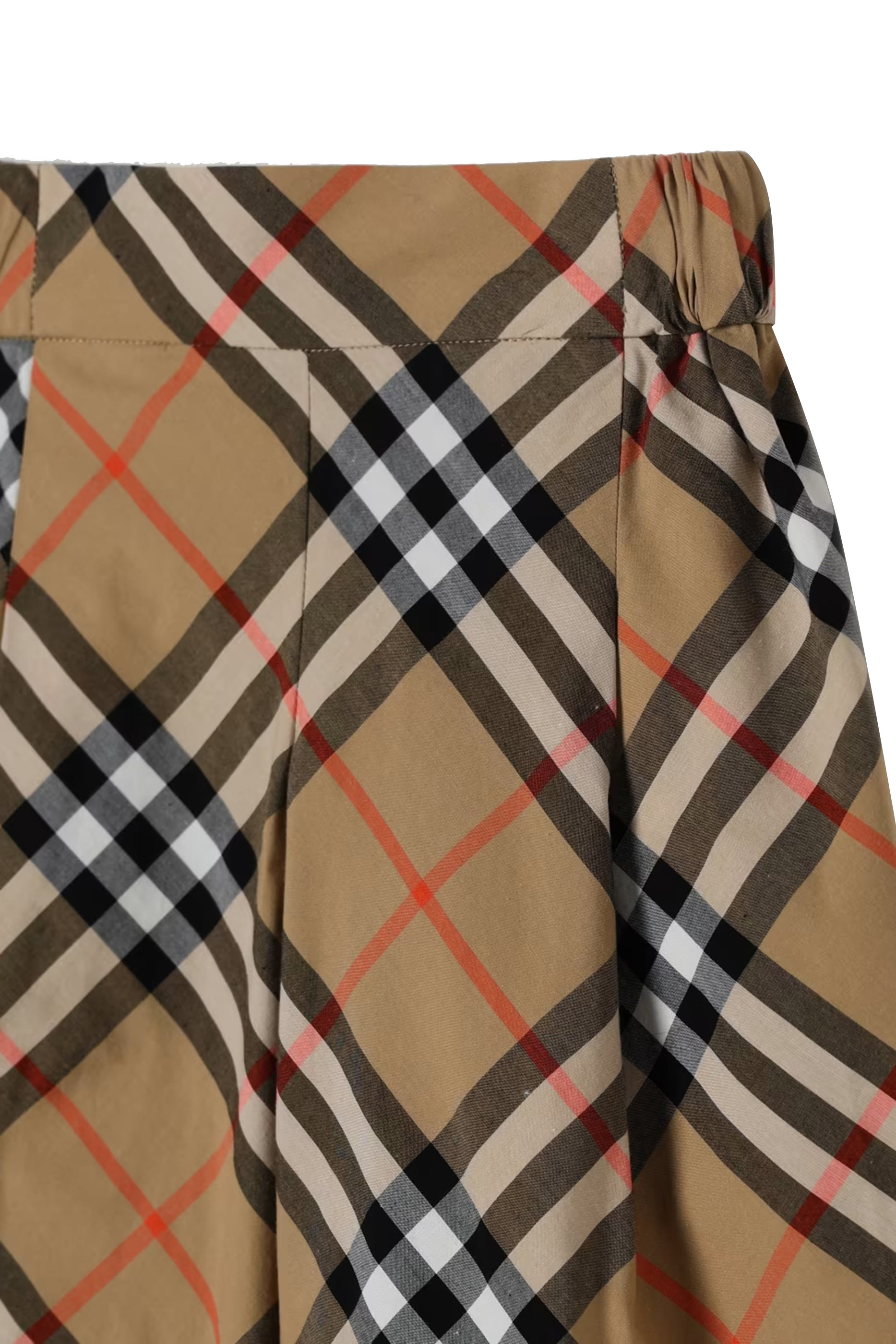 Kids Check Cotton Trousers