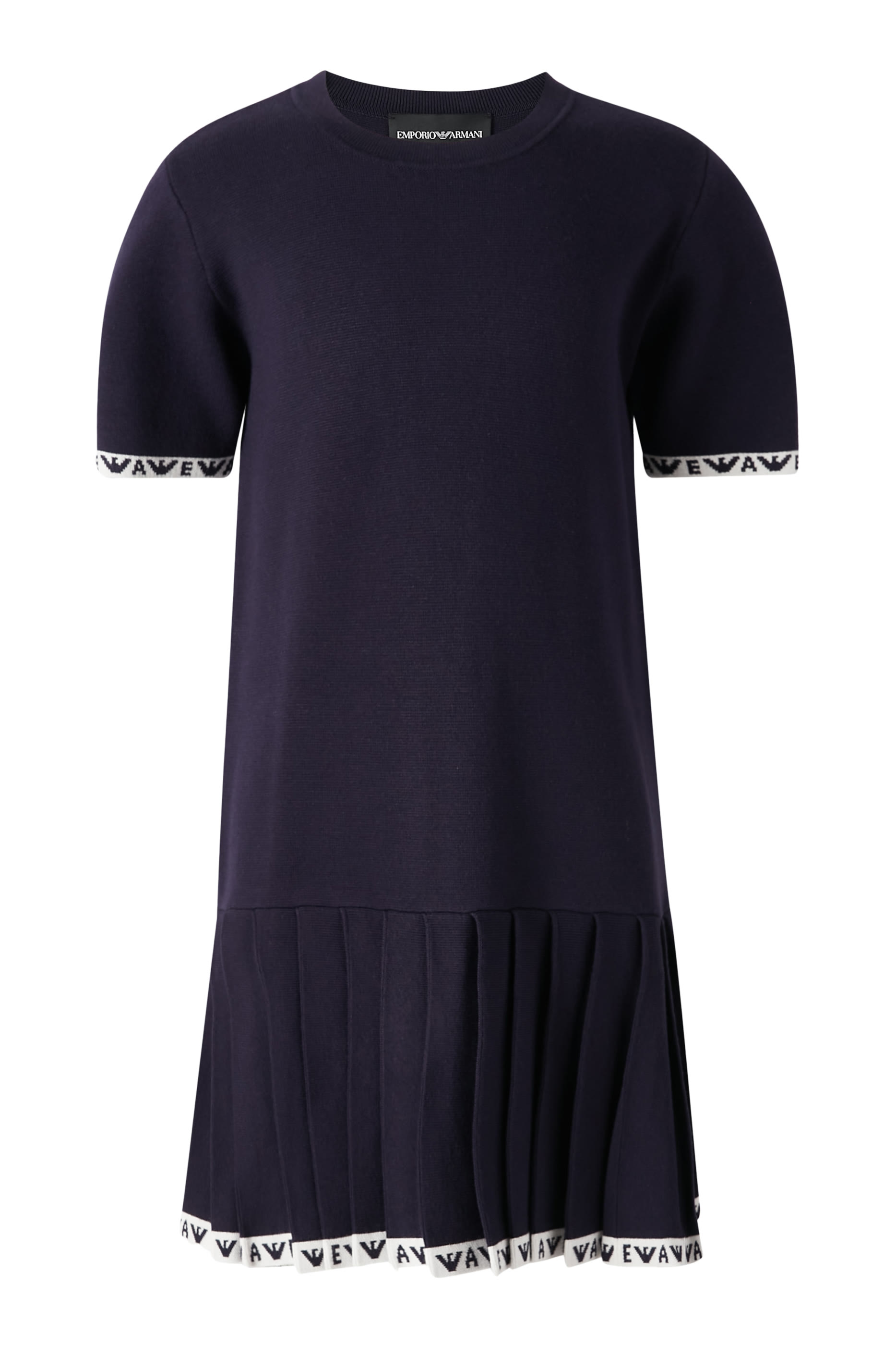 Kids Logo Pleated Dress