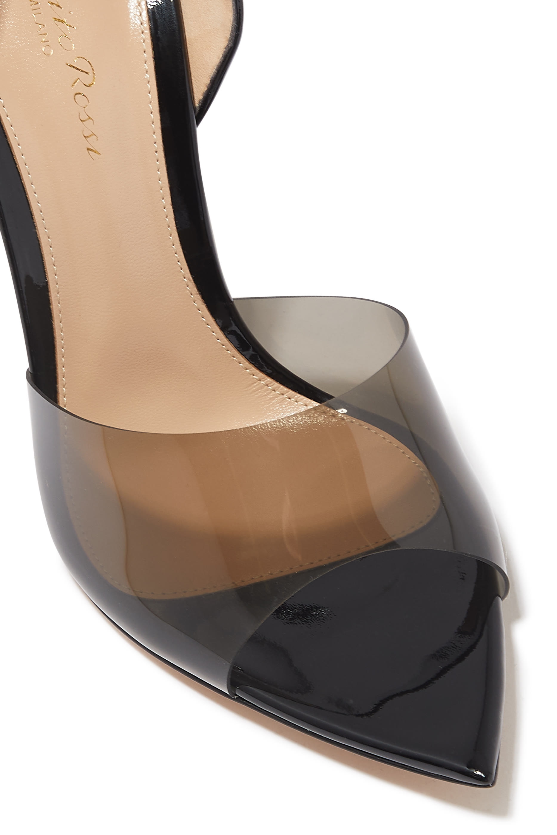 Bree 105 Plexi Open Toe Pumps