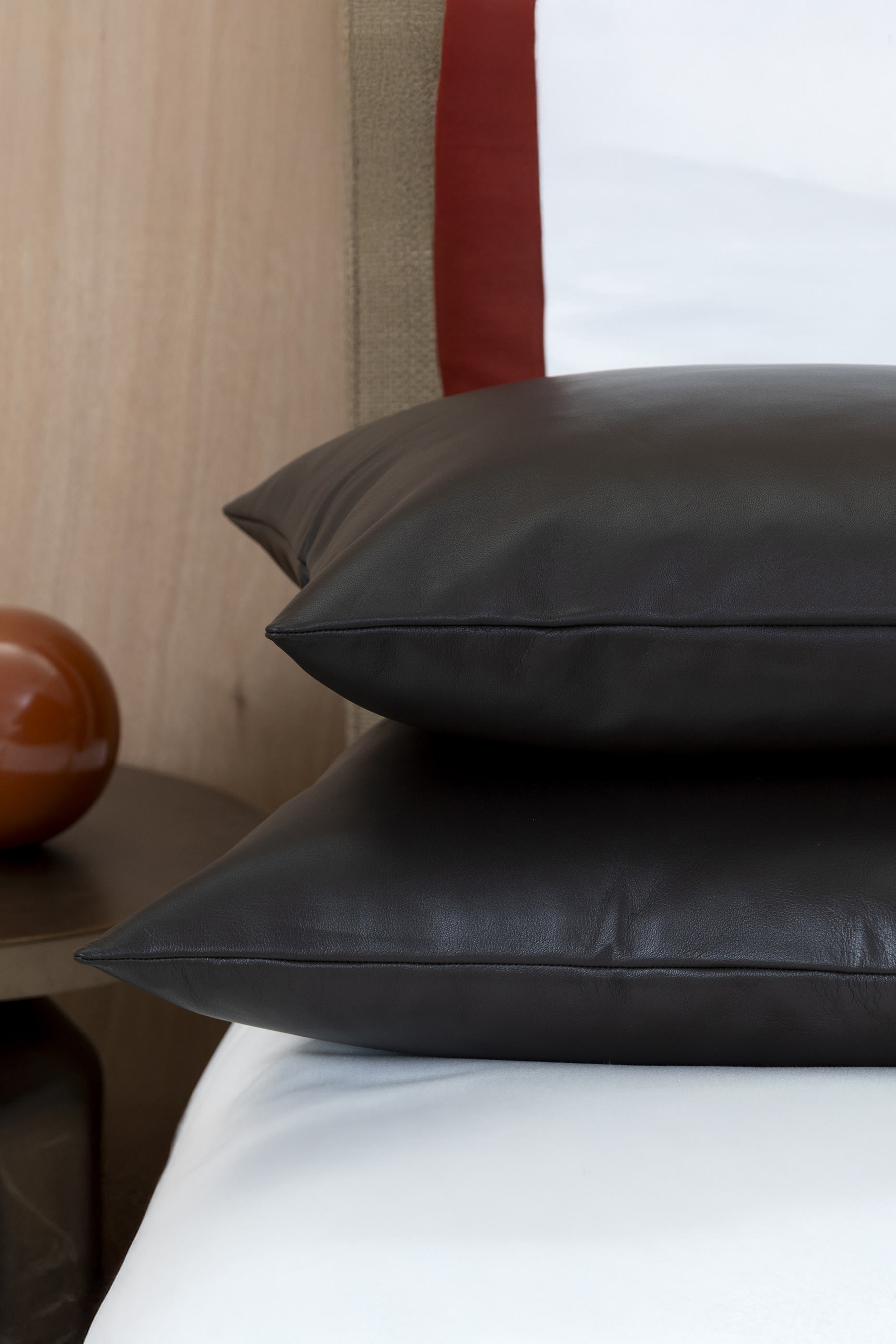 Luxury Soft Leather Decorative Cushion