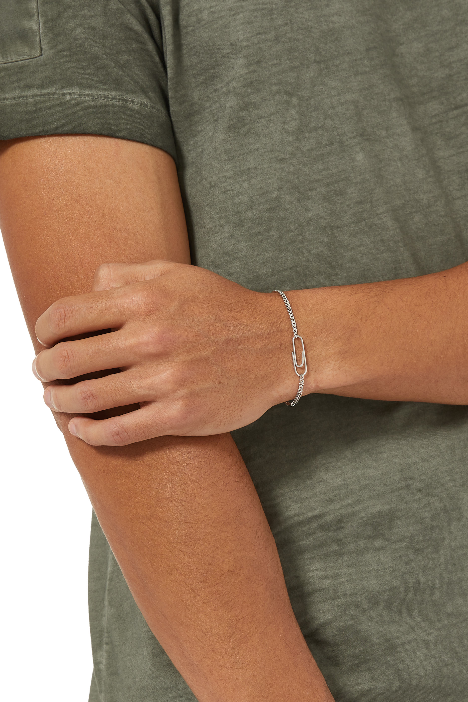 Cuban Link Paper Clip Bracelet