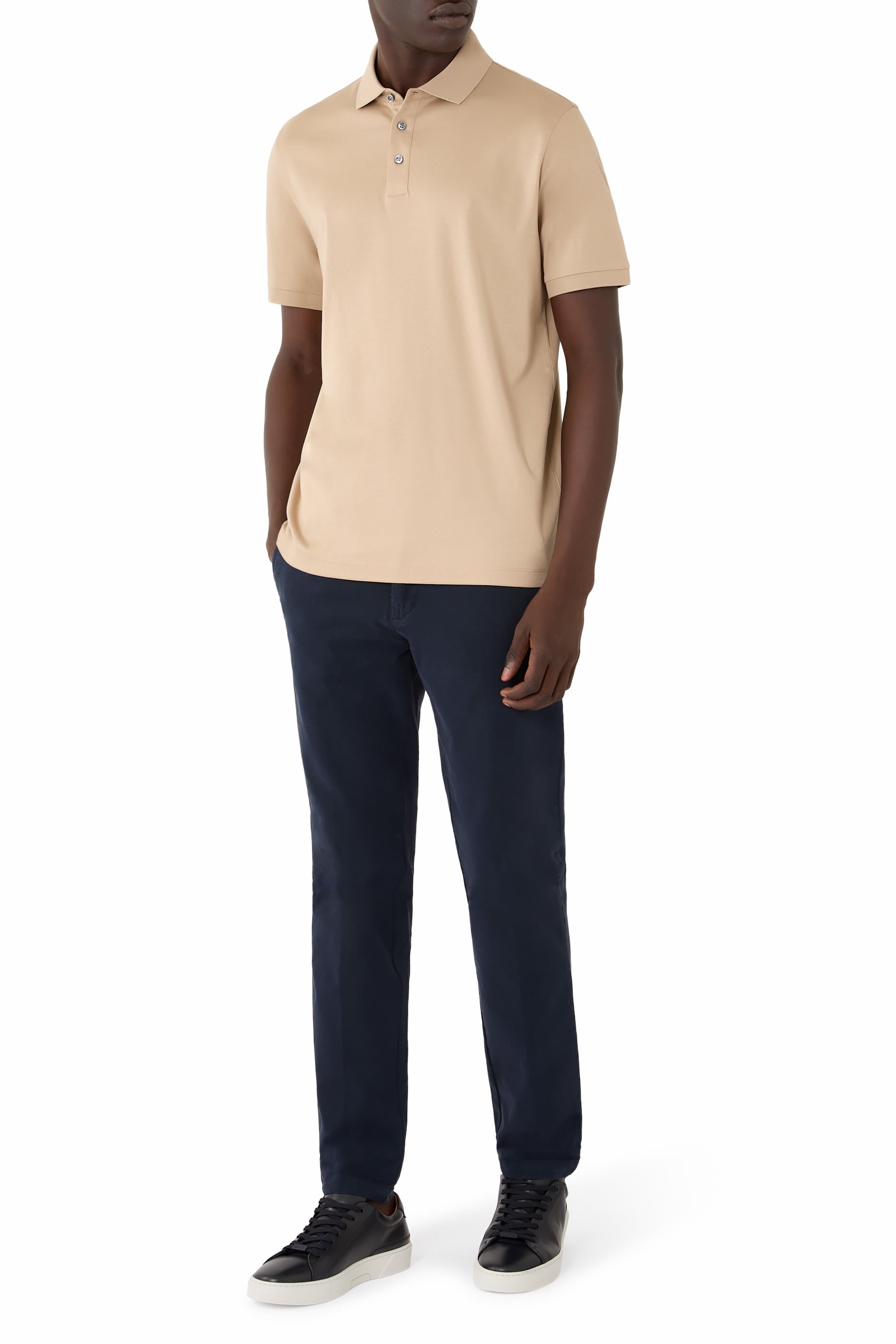 Mercerised Cotton Polo Shirt