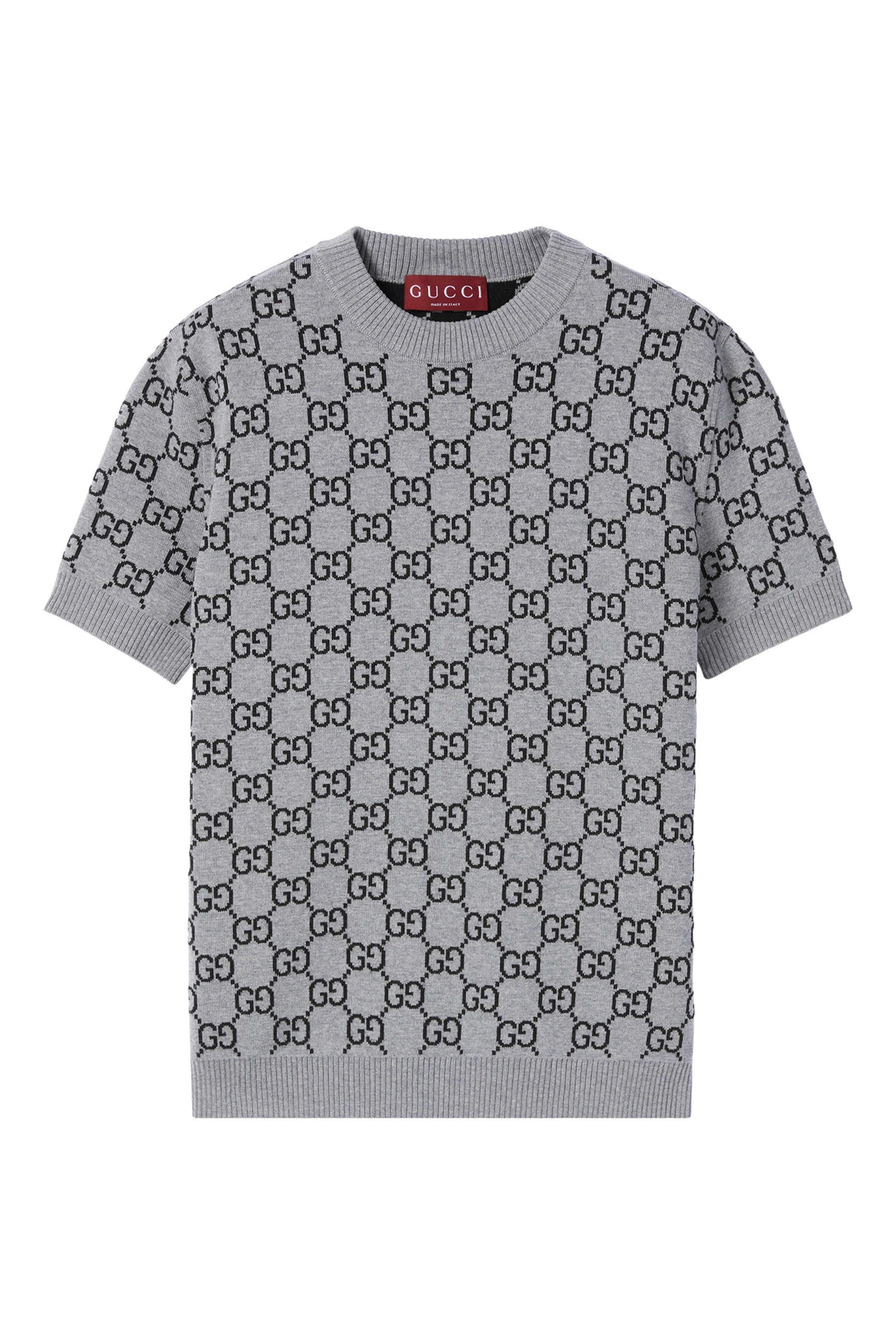  Reversible GG Wool Jacquard Top