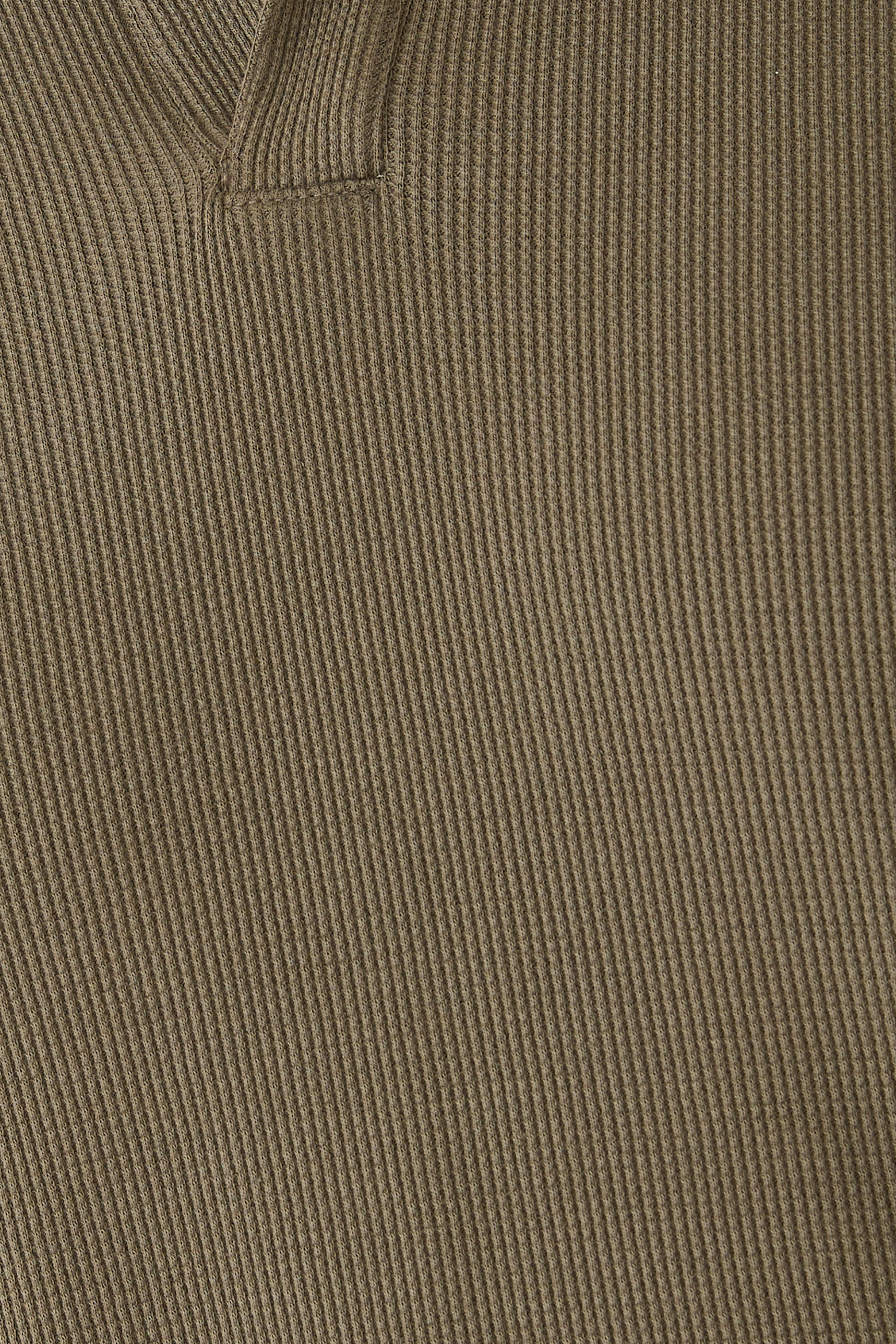 Waffle-Knit Cotton Polo Shirt